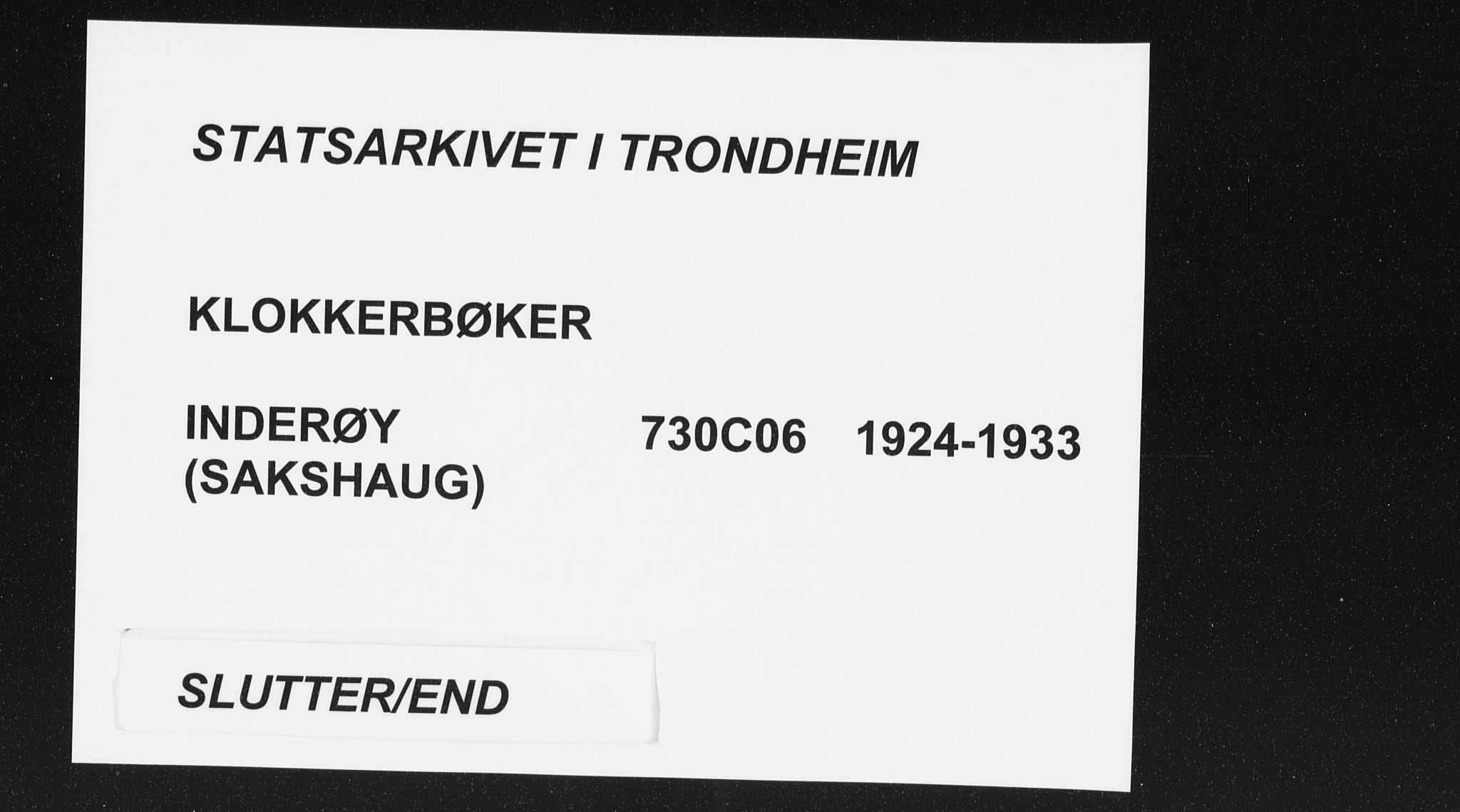 Ministerialprotokoller, klokkerbøker og fødselsregistre - Nord-Trøndelag, SAT/A-1458/730/L0303: Parish register (copy) no. 730C06, 1924-1933