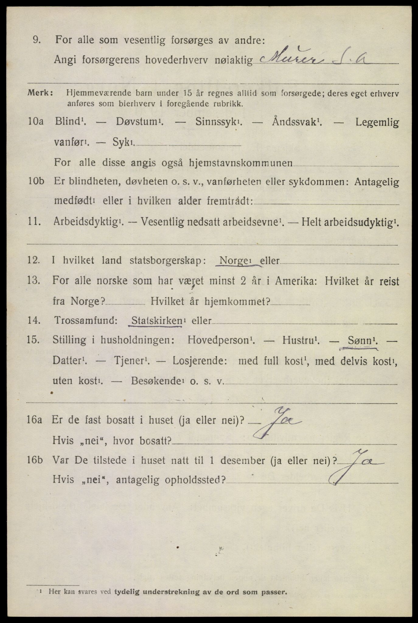 SAKO, 1920 census for Uvdal, 1920, p. 770