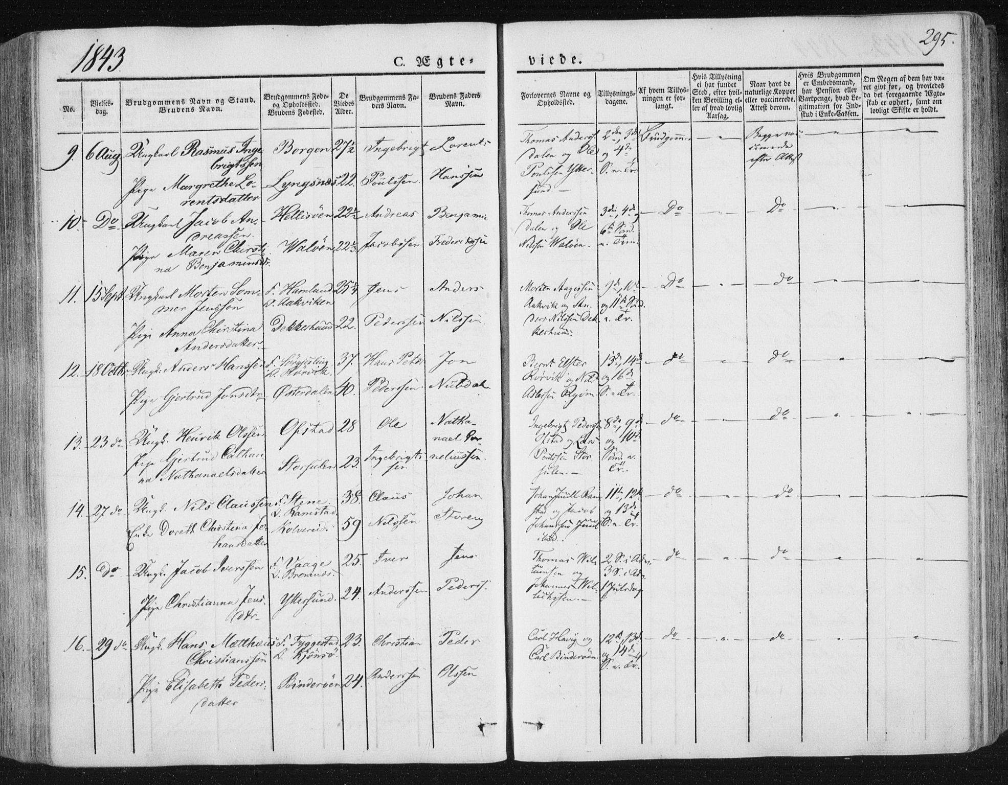 Ministerialprotokoller, klokkerbøker og fødselsregistre - Nord-Trøndelag, SAT/A-1458/784/L0669: Parish register (official) no. 784A04, 1829-1859, p. 295