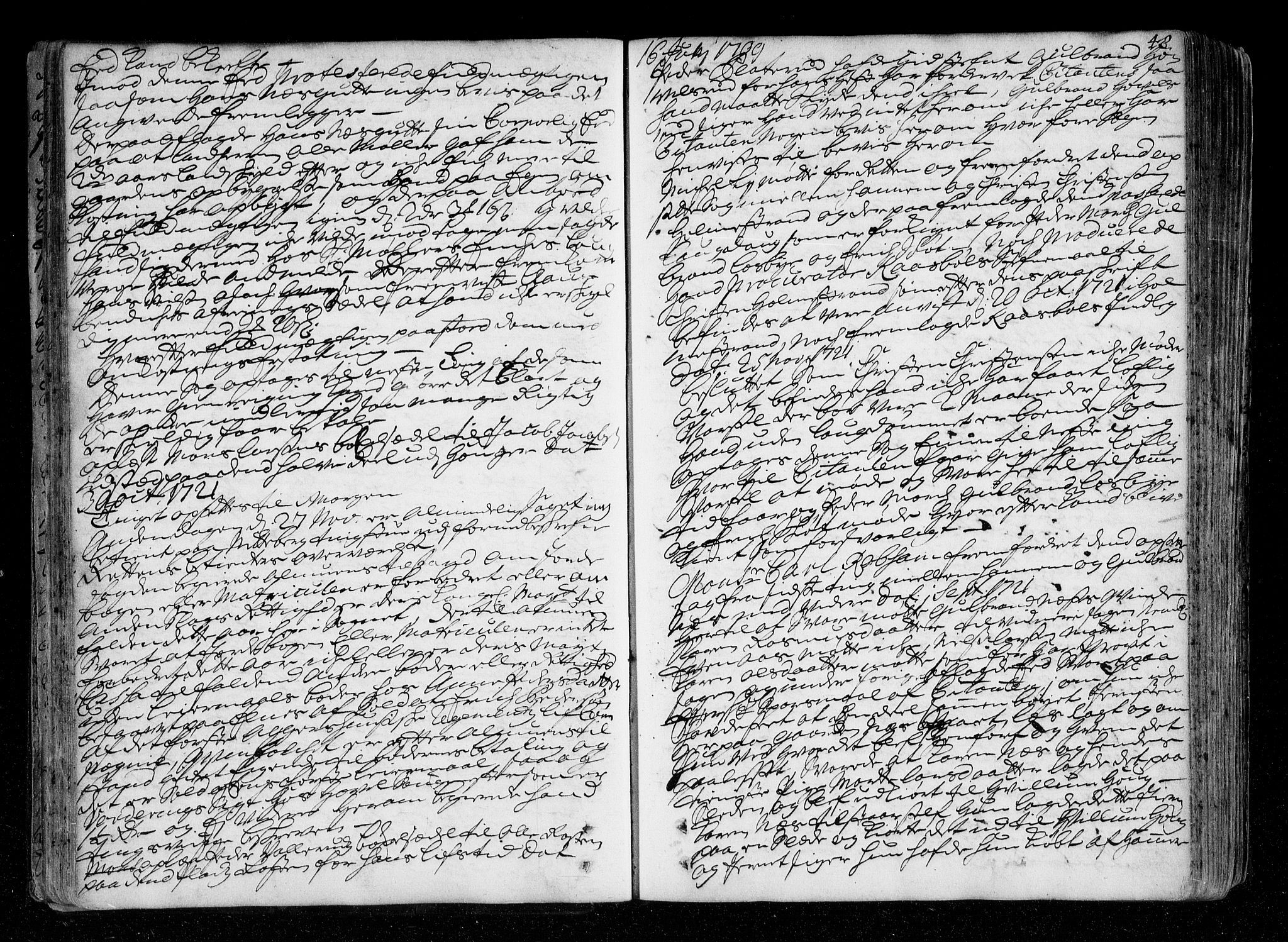 Nedre Romerike sorenskriveri, AV/SAO-A-10469/F/Fb/L0037: Tingbok, 1721-1724, p. 47b-48a