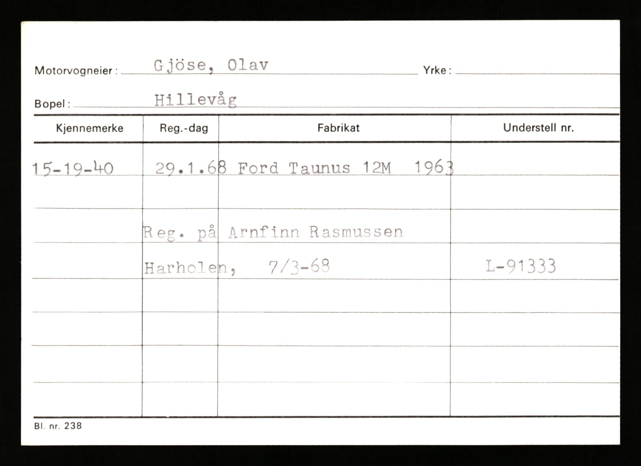 Stavanger trafikkstasjon, AV/SAST-A-101942/0/G/L0010: Registreringsnummer: 130000 - 239953, 1930-1971, p. 739