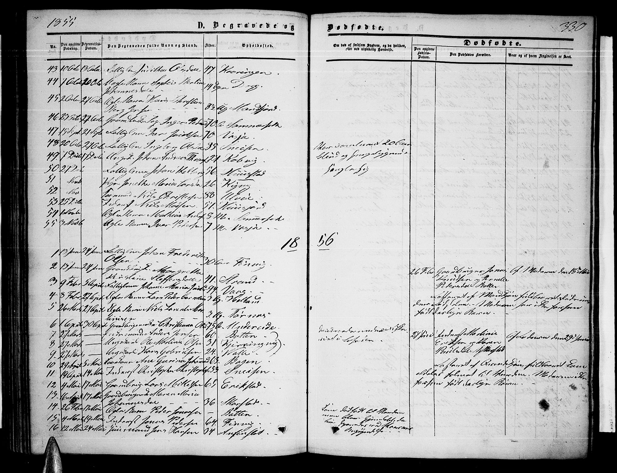 Ministerialprotokoller, klokkerbøker og fødselsregistre - Nordland, SAT/A-1459/872/L1046: Parish register (copy) no. 872C02, 1852-1879, p. 330