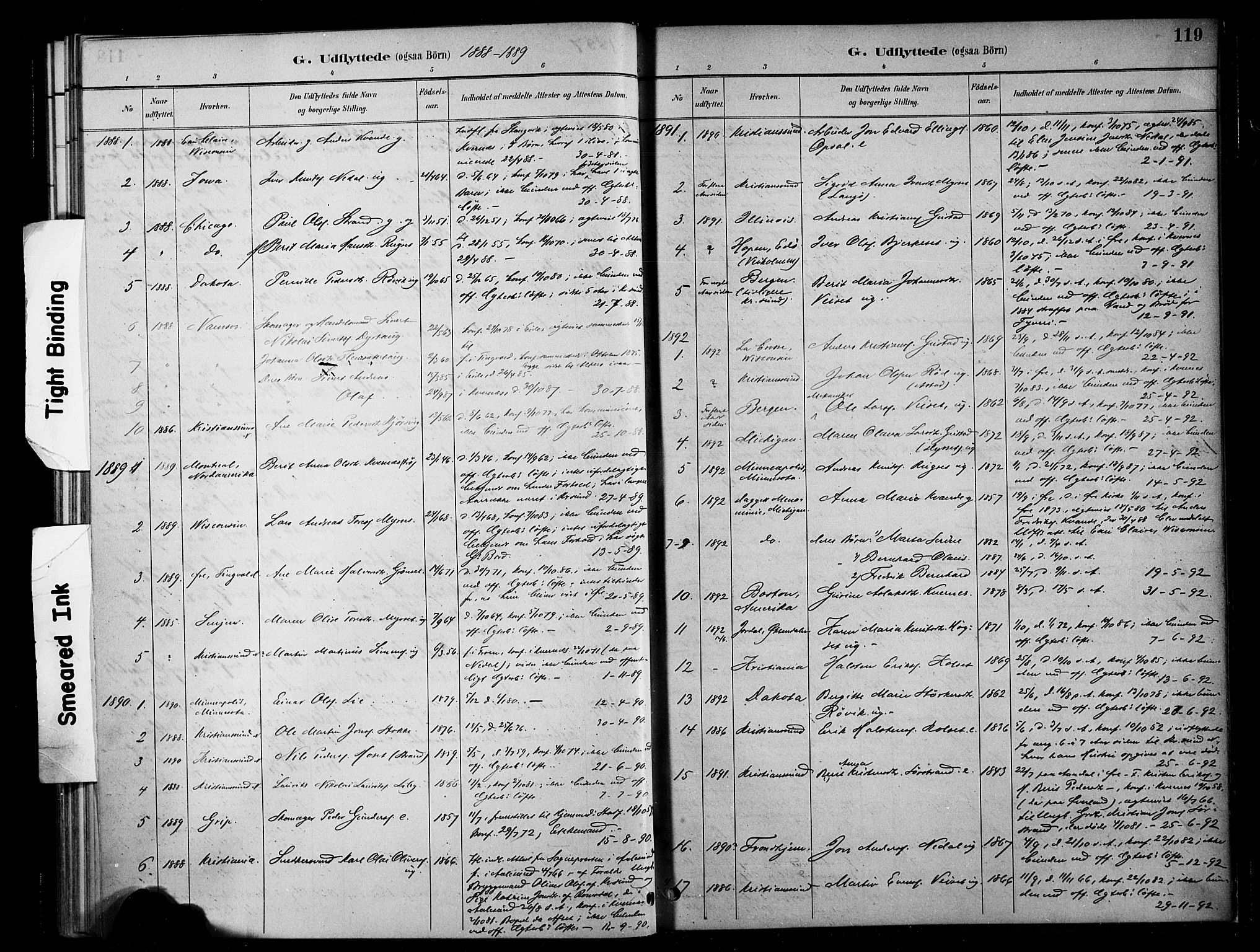 Ministerialprotokoller, klokkerbøker og fødselsregistre - Møre og Romsdal, SAT/A-1454/568/L0809: Parish register (official) no. 568A13, 1884-1900, p. 119