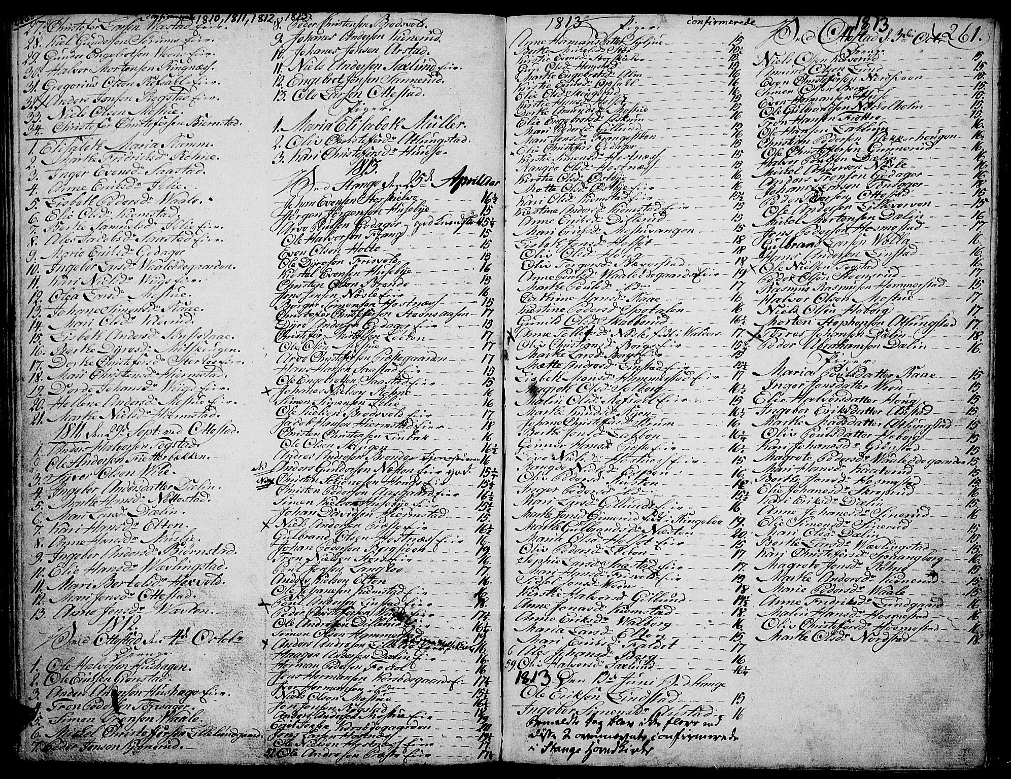 Stange prestekontor, SAH/PREST-002/K/L0007: Parish register (official) no. 7, 1788-1813, p. 260-261