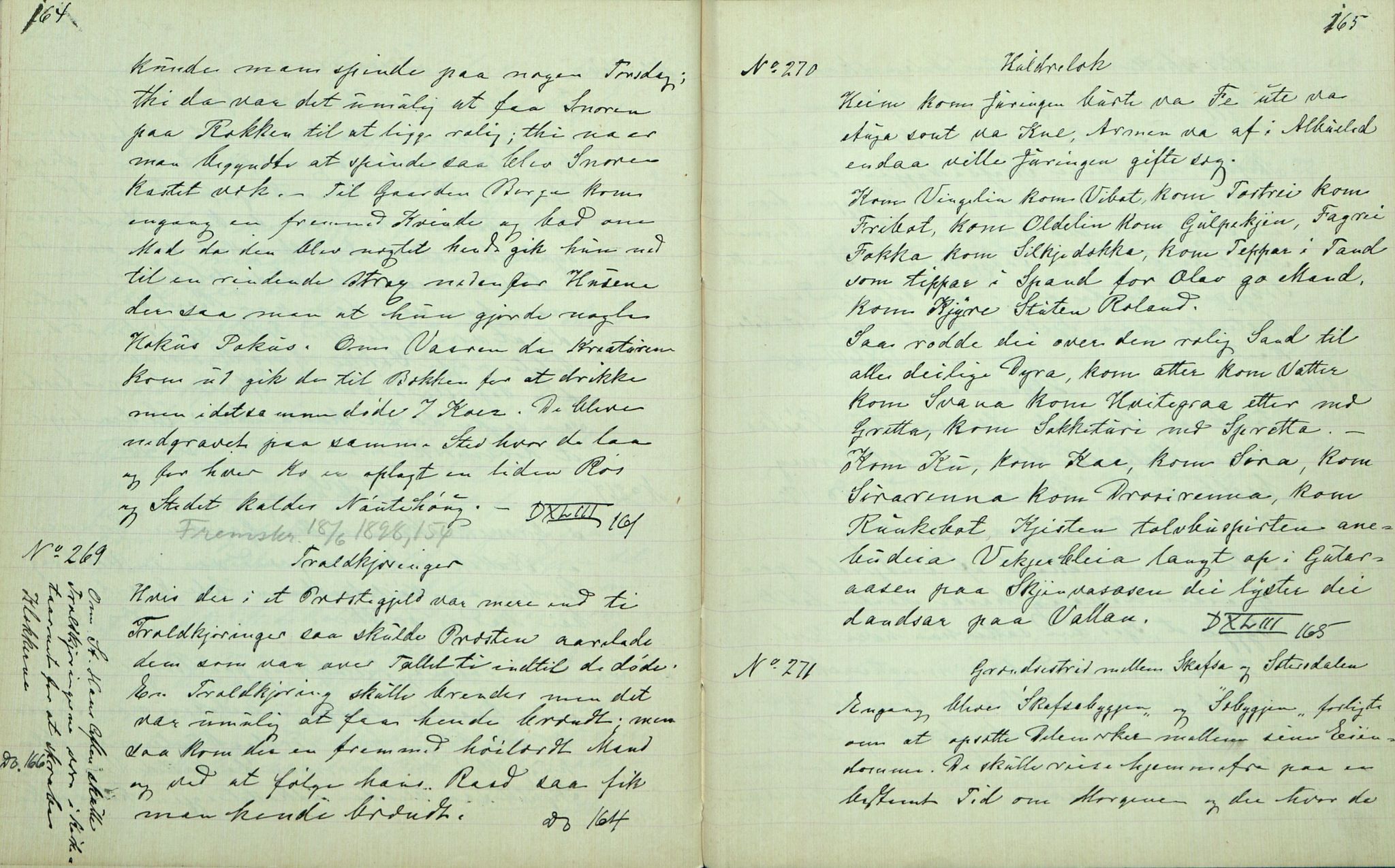 Rikard Berge, TEMU/TGM-A-1003/F/L0007/0008: 251-299 / 258 Bø. Samlet af H. N. Tvedten, 1894, p. 164-165