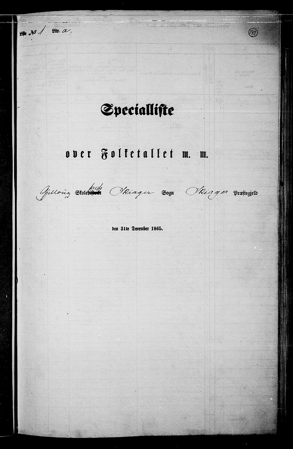 RA, 1865 census for Skjåk, 1865, p. 6