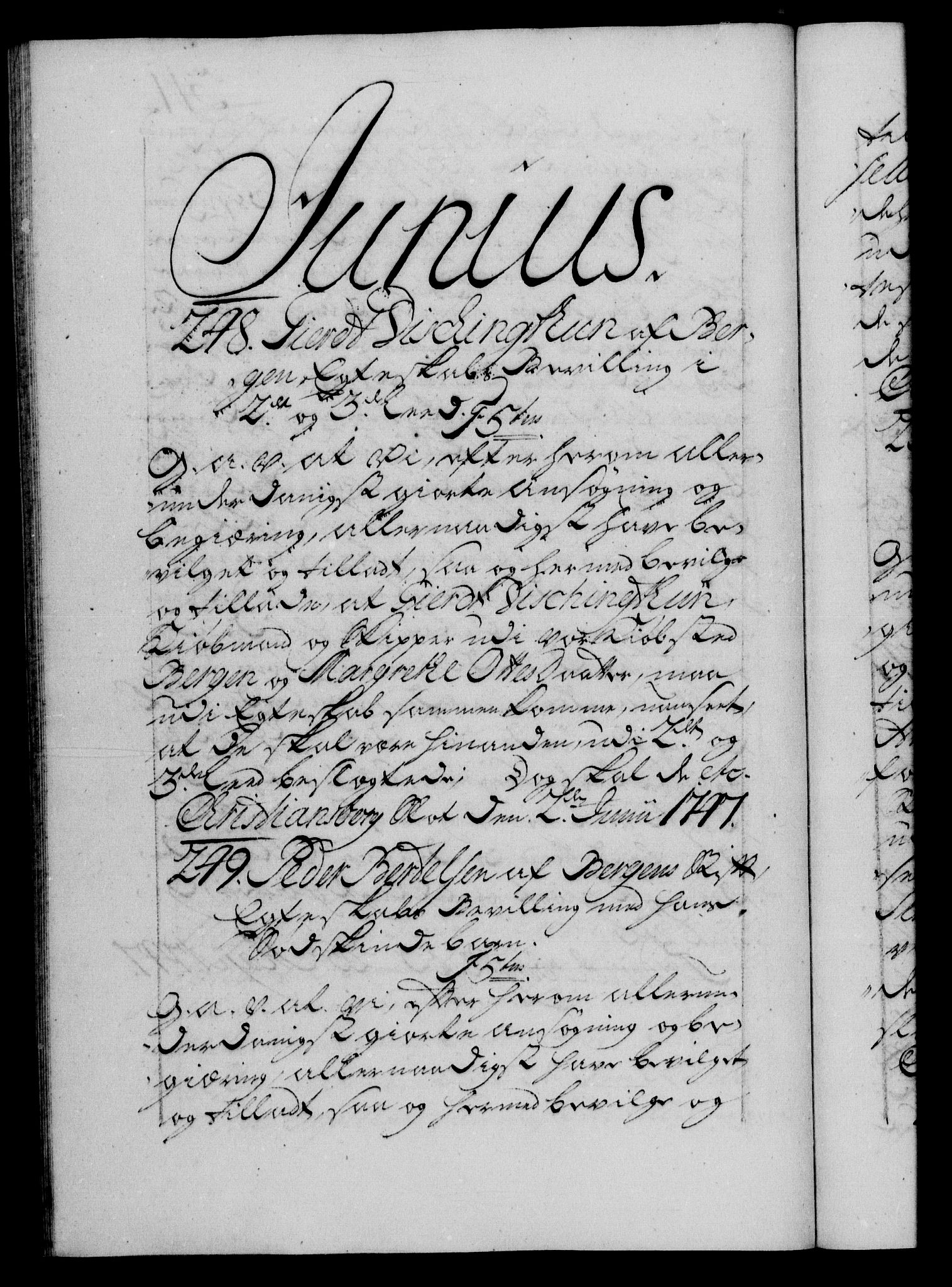 Danske Kanselli 1572-1799, RA/EA-3023/F/Fc/Fca/Fcaa/L0035: Norske registre, 1746-1748, p. 311b