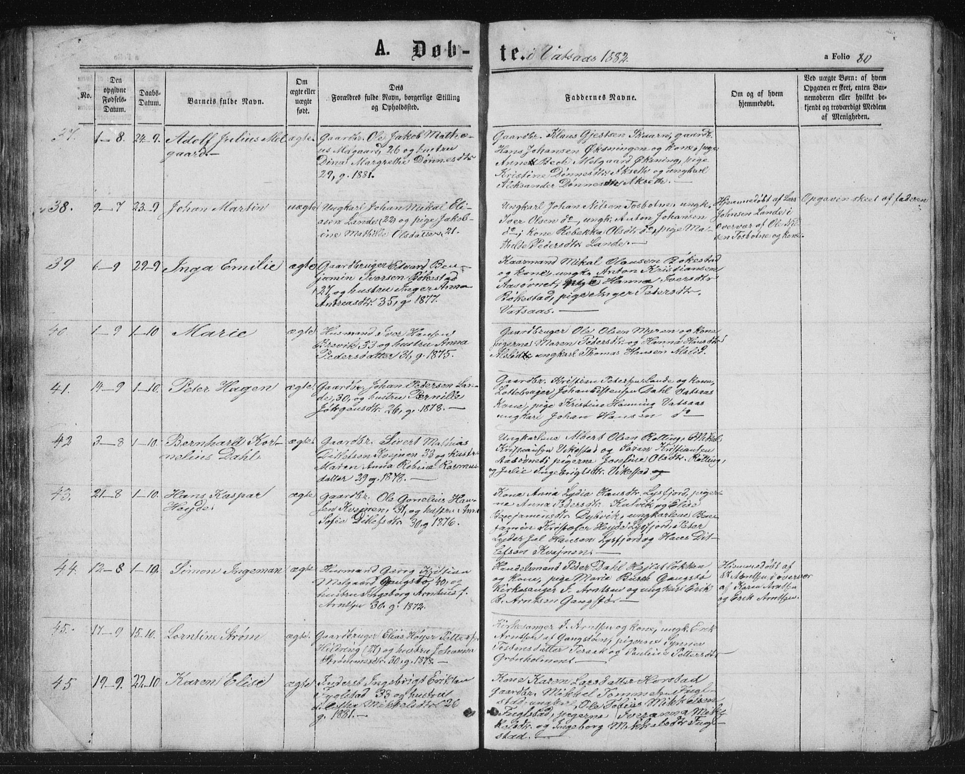 Ministerialprotokoller, klokkerbøker og fødselsregistre - Nordland, SAT/A-1459/810/L0158: Parish register (copy) no. 810C02 /1, 1863-1883, p. 80