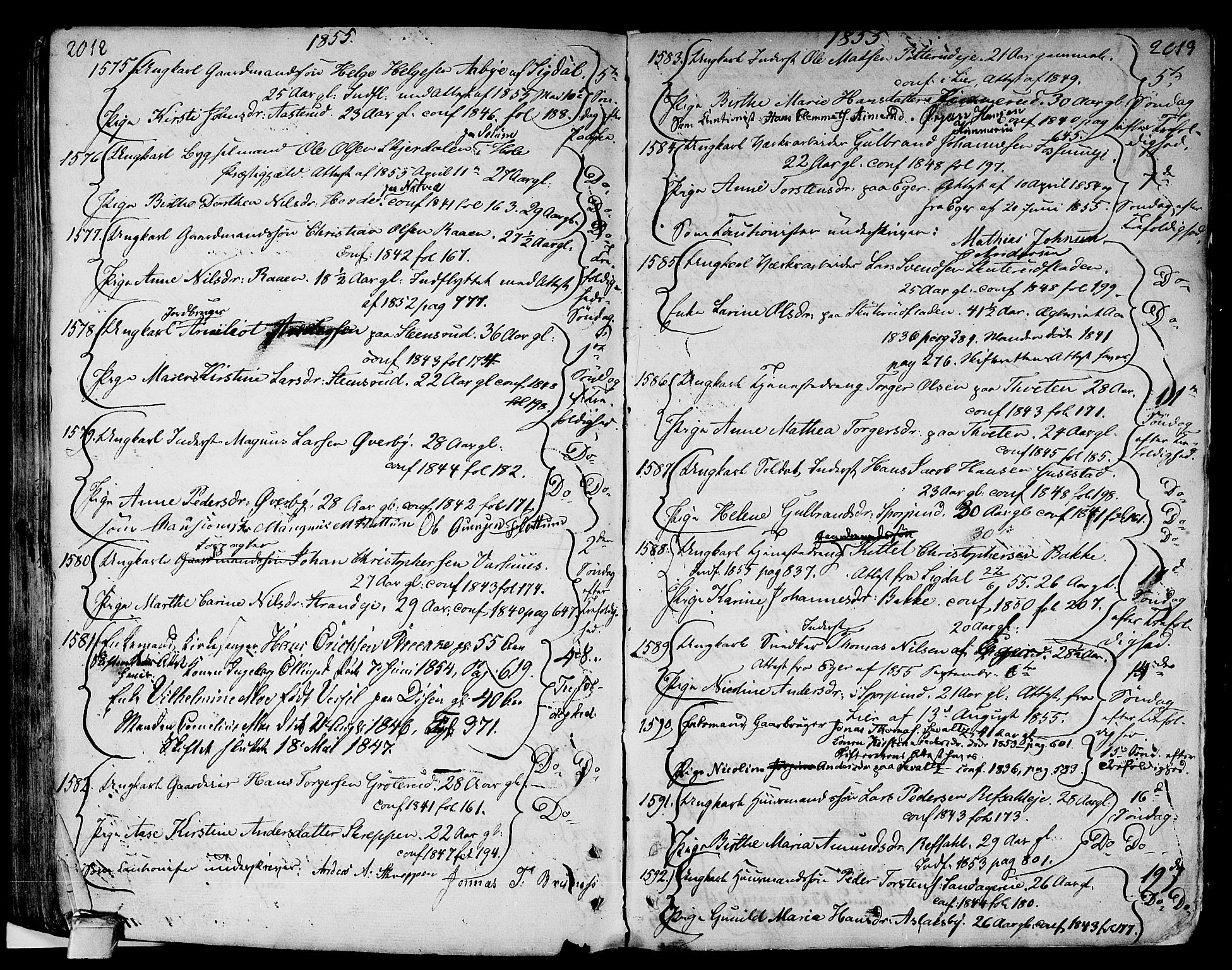 Modum kirkebøker, AV/SAKO-A-234/F/Fa/L0003: Parish register (official) no. 3, 1783-1819, p. 2012-2013