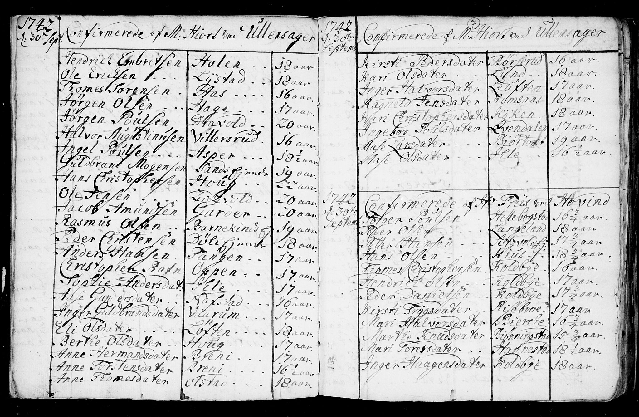 Ullensaker prestekontor Kirkebøker, AV/SAO-A-10236a/F/Fa/L0008: Parish register (official) no. I 8, 1738-1810, p. 7