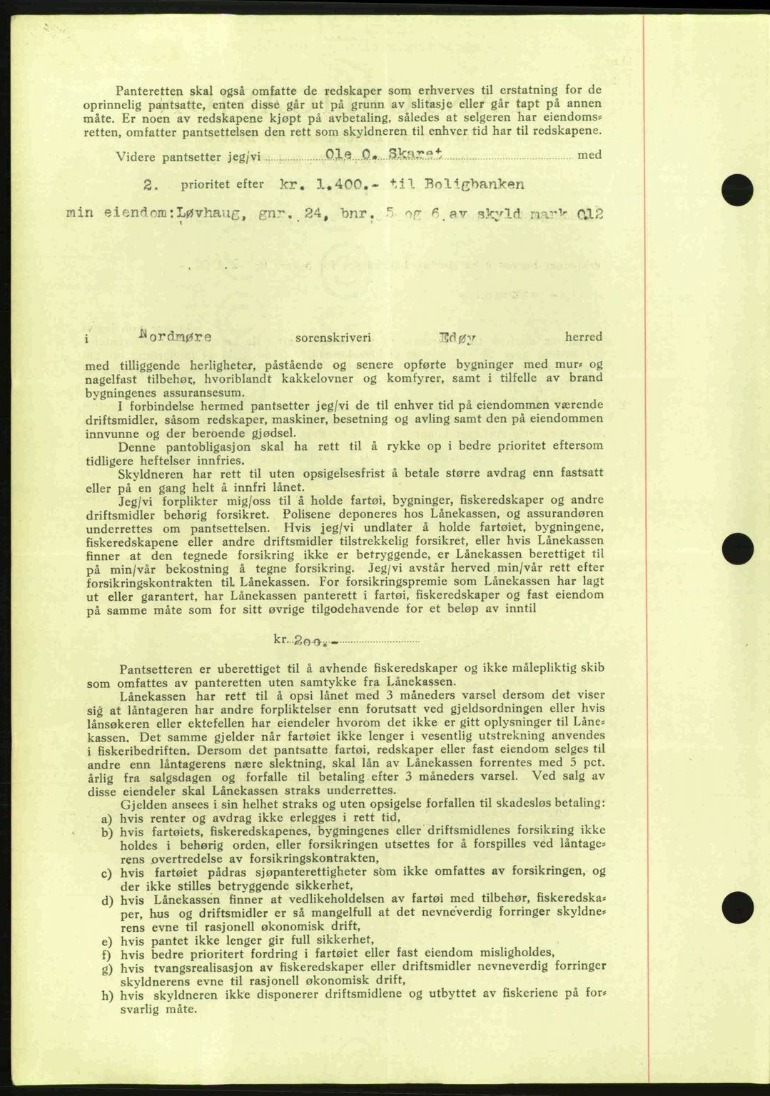 Nordmøre sorenskriveri, AV/SAT-A-4132/1/2/2Ca: Mortgage book no. B86, 1939-1940, Diary no: : 3562/1939