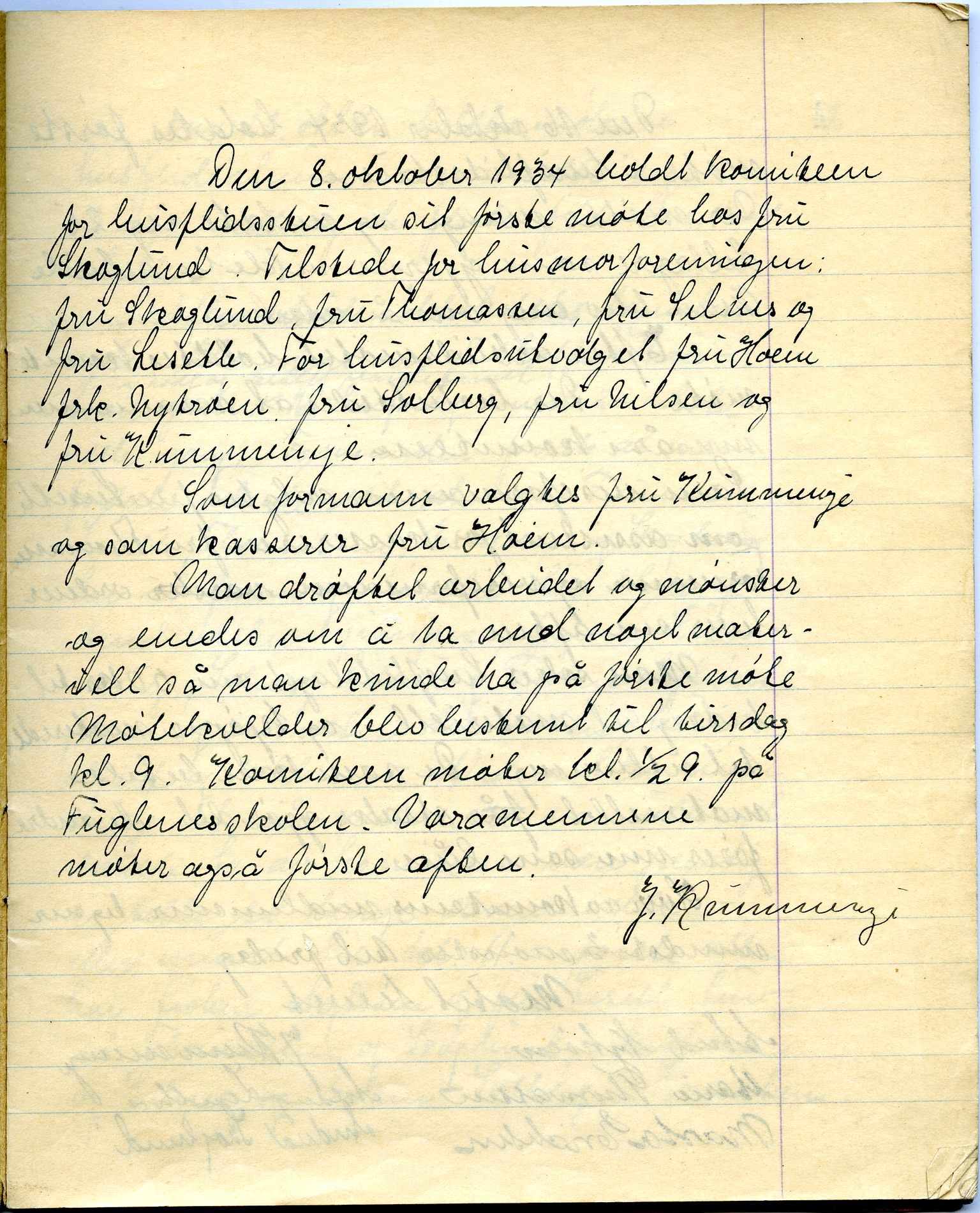 Norske Kvinners Sanitetsforening Finnmark , FMFB/A-1006/A/Ac/L0007: Dagbok for husflidsstuen, 1934-1935