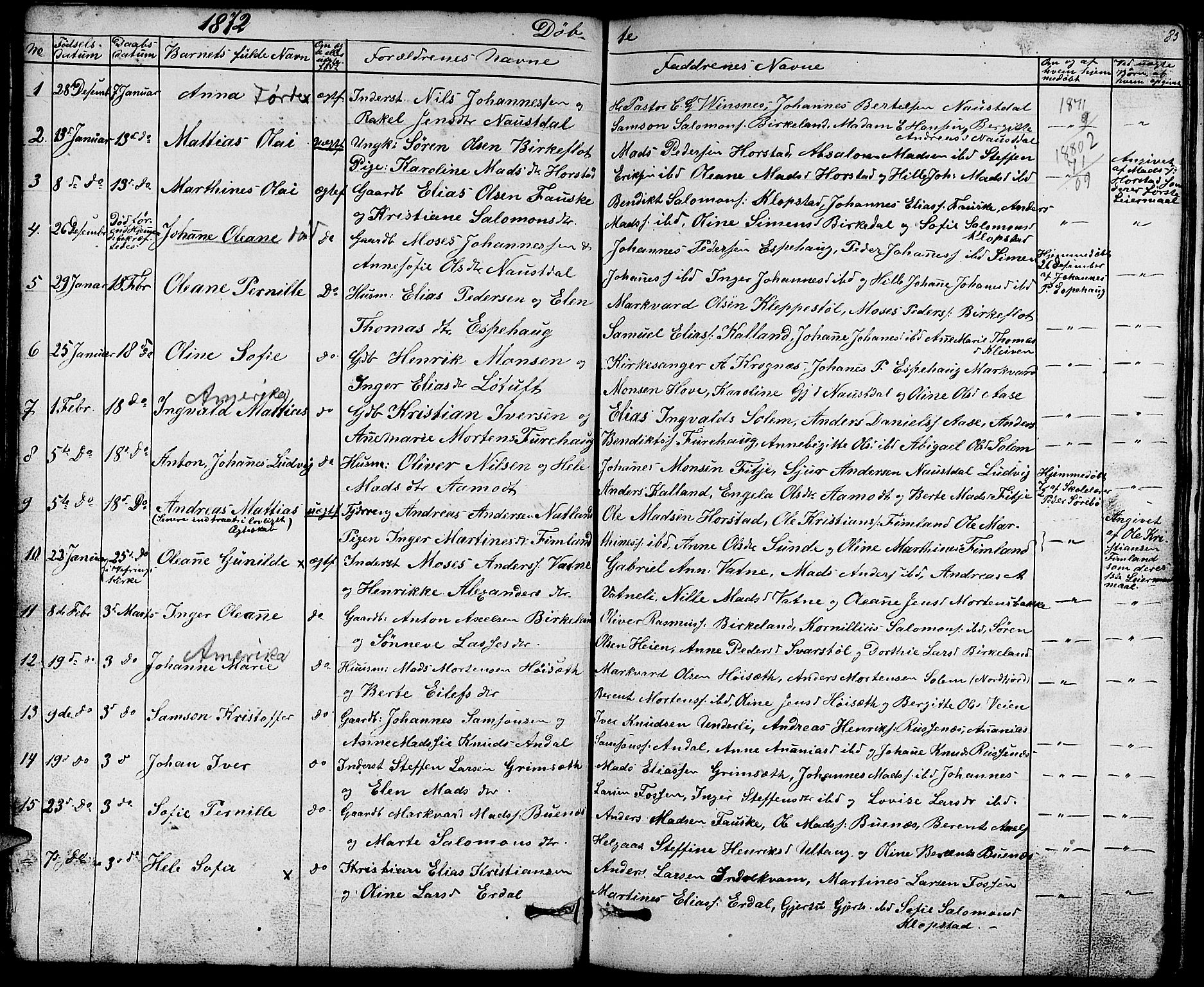 Førde sokneprestembete, SAB/A-79901/H/Hab/Habd/L0001: Parish register (copy) no. D 1, 1852-1877, p. 83