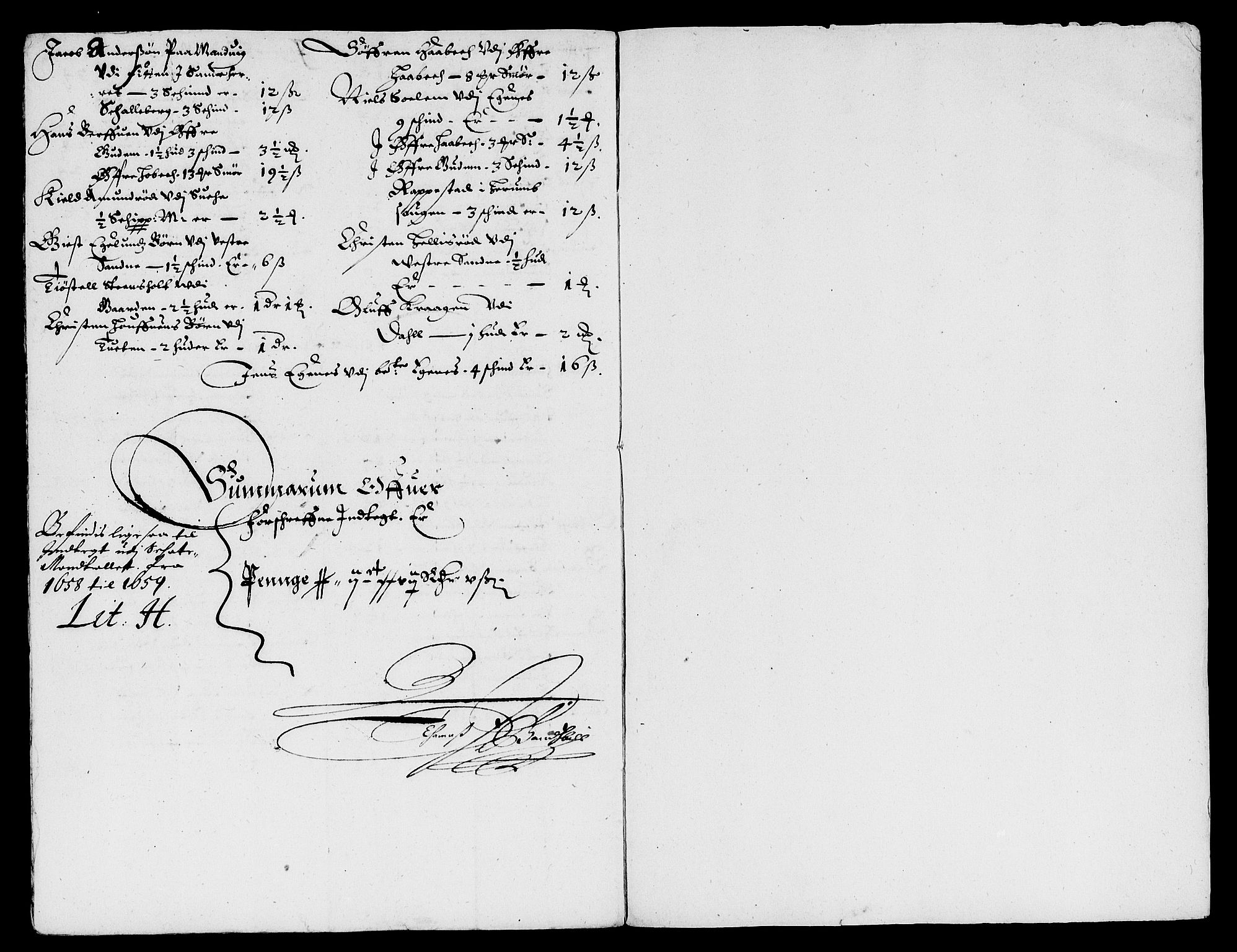 Rentekammeret inntil 1814, Reviderte regnskaper, Lensregnskaper, AV/RA-EA-5023/R/Rb/Rbl/L0012: Brunla len, 1658-1660