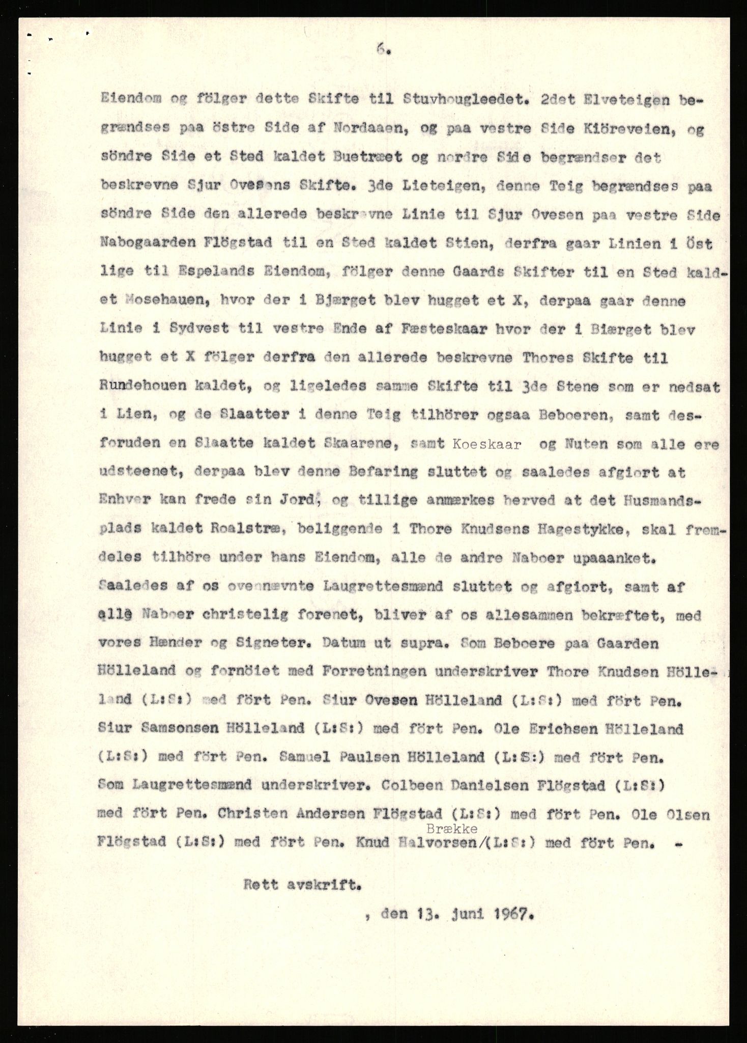 Statsarkivet i Stavanger, AV/SAST-A-101971/03/Y/Yj/L0042: Avskrifter sortert etter gårdsnavn: Høle - Håland vestre, 1750-1930, p. 218