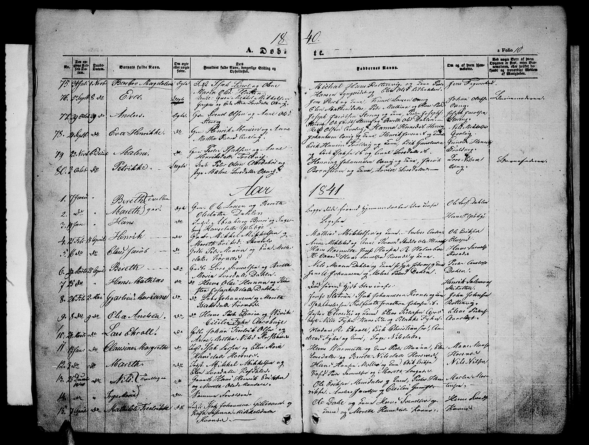 Lyngen sokneprestembete, AV/SATØ-S-1289/H/He/Heb/L0002klokker: Parish register (copy) no. 2, 1839-1860, p. 10