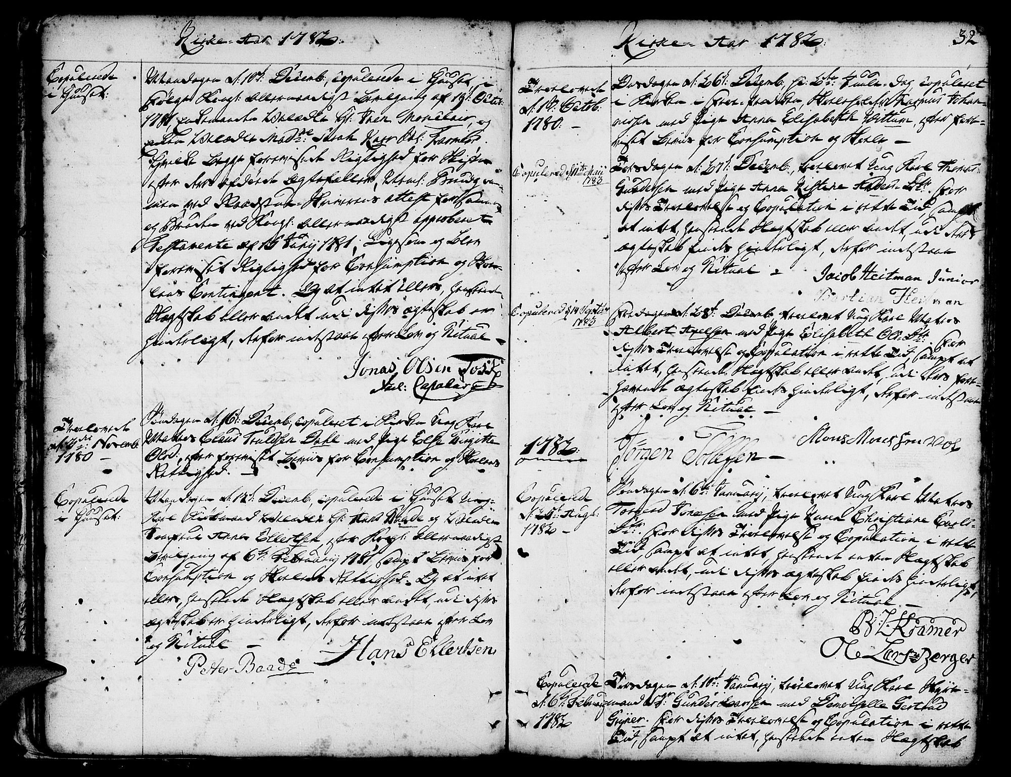 Nykirken Sokneprestembete, AV/SAB-A-77101/H/Haa/L0008: Parish register (official) no. A 8, 1776-1814, p. 32