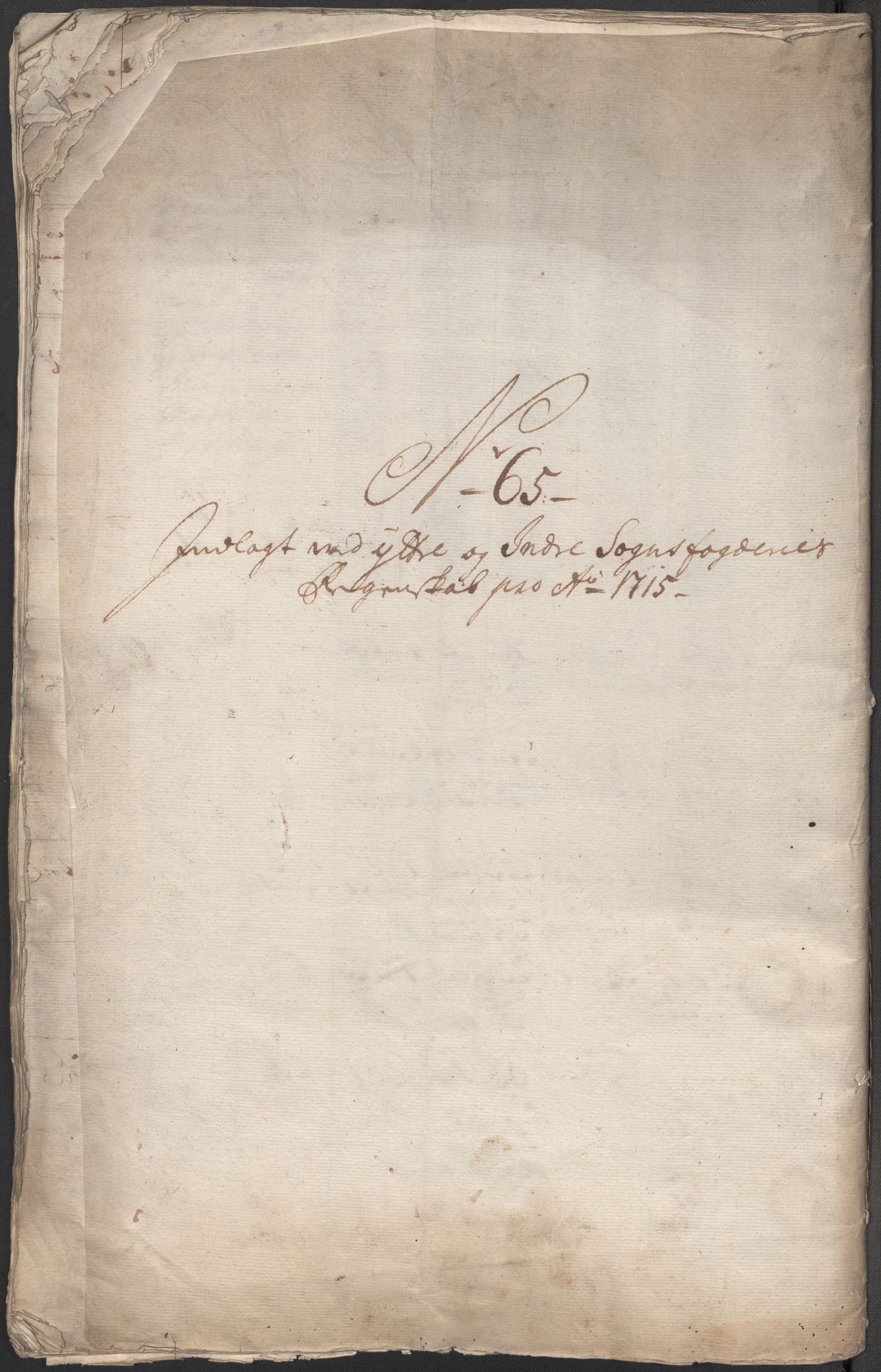 Rentekammeret inntil 1814, Reviderte regnskaper, Fogderegnskap, AV/RA-EA-4092/R52/L3320: Fogderegnskap Sogn, 1715-1716, p. 339