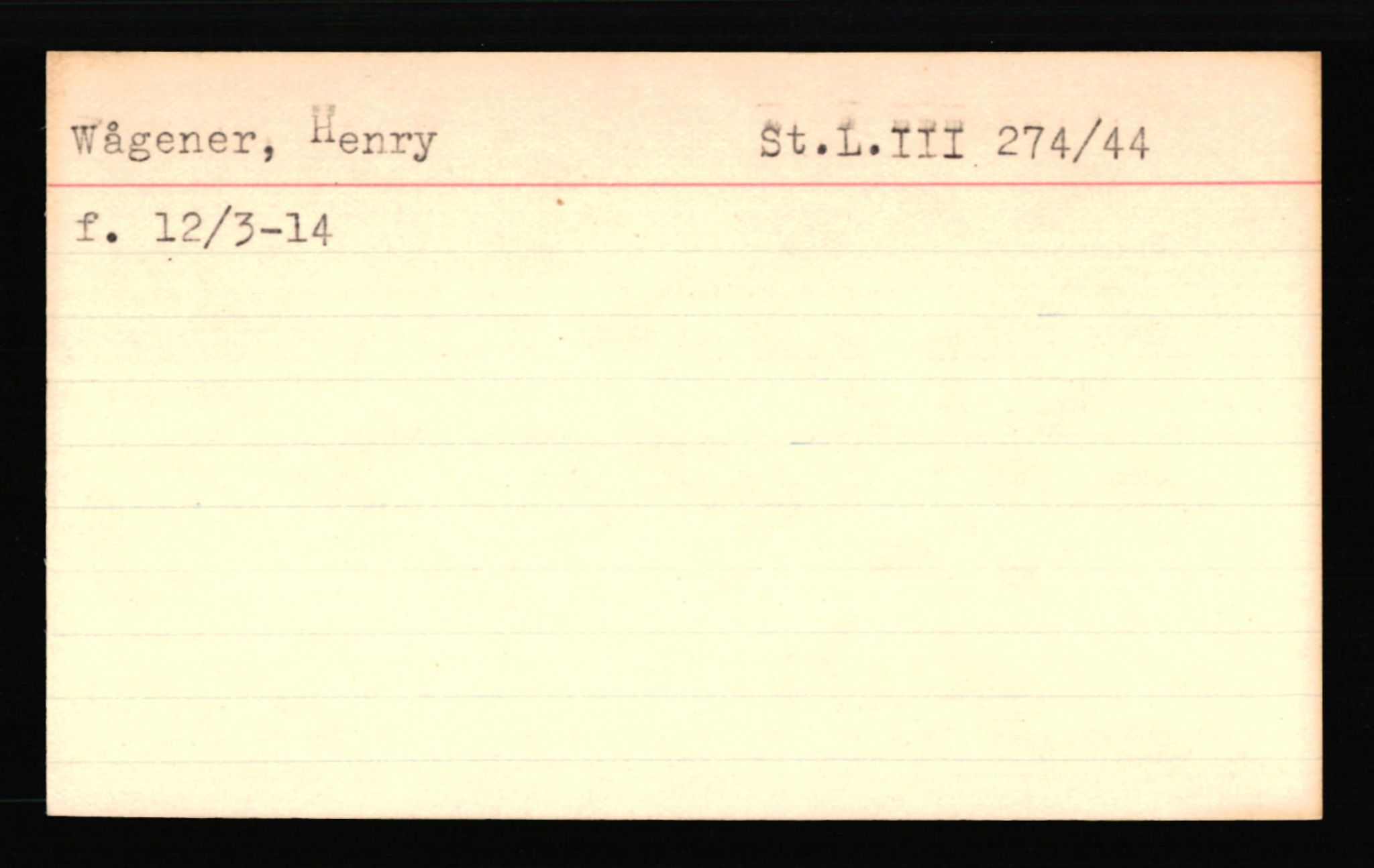 SS- und Polizeigericht Nord (IX), AV/RA-RAFA-3182/0001/C/Ca/L0007: kartotekkort for personer alfabetisk på etternavn: T-Å, 1940-1945, p. 452