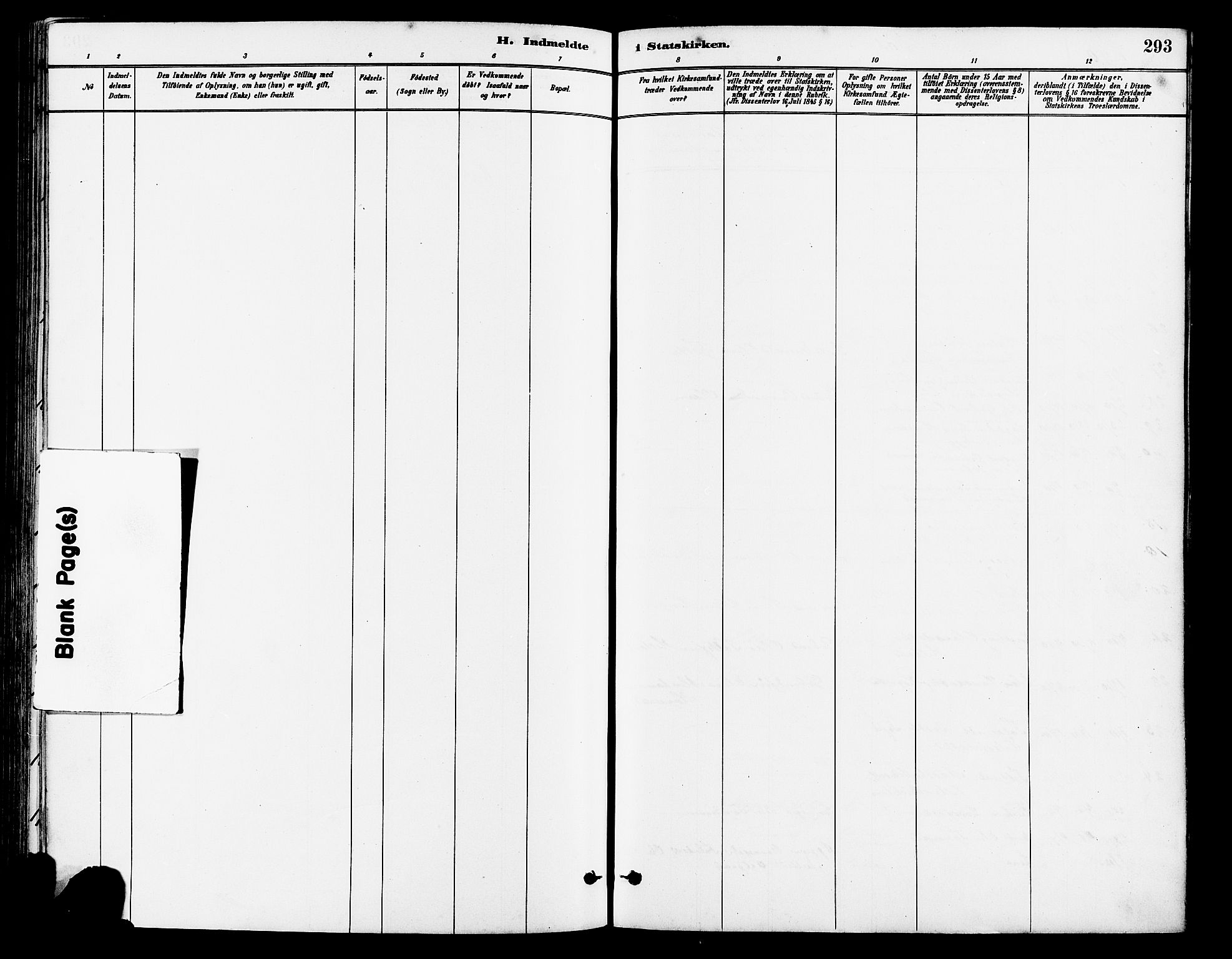 Lye sokneprestkontor, AV/SAST-A-101794/001/30BA/L0009: Parish register (official) no. A 8, 1881-1892, p. 293