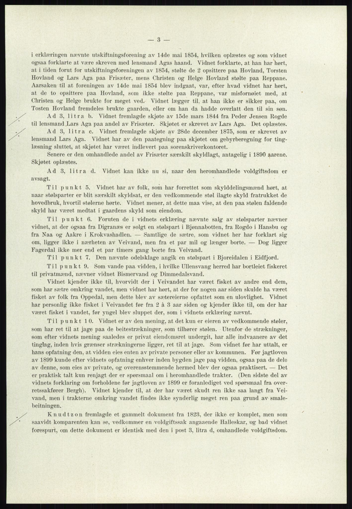 Høyfjellskommisjonen, AV/RA-S-1546/X/Xa/L0001: Nr. 1-33, 1909-1953, p. 13