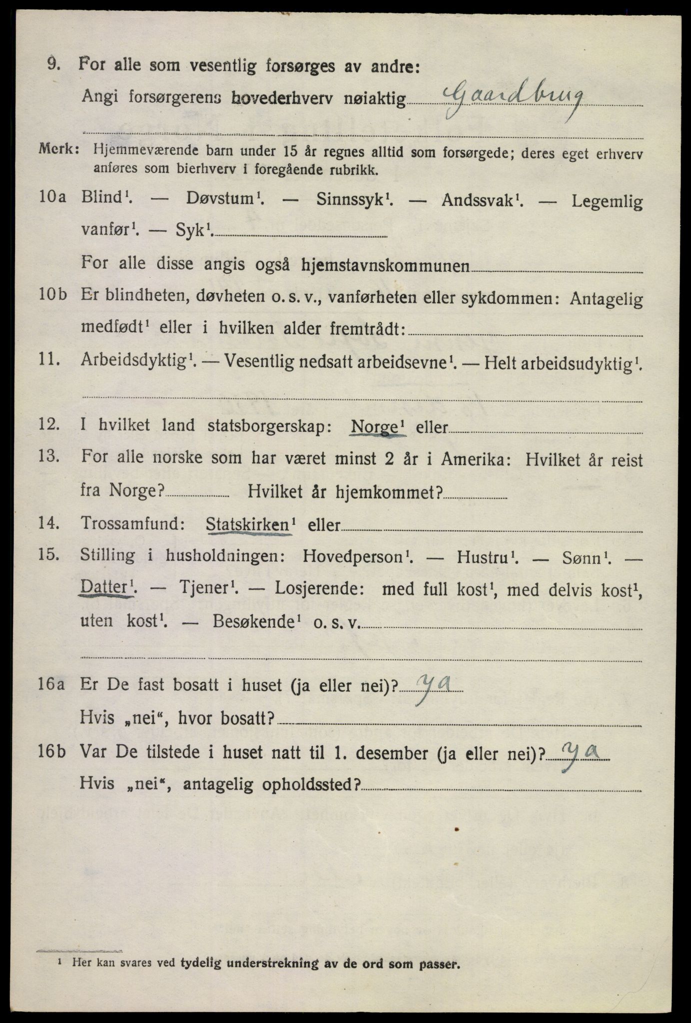 SAKO, 1920 census for Øvre Sandsvær, 1920, p. 5725