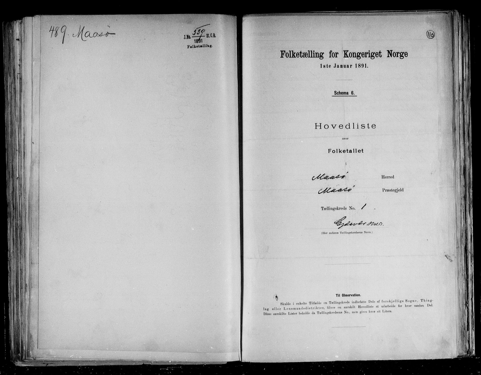 RA, 1891 census for 2018 Måsøy, 1891, p. 6