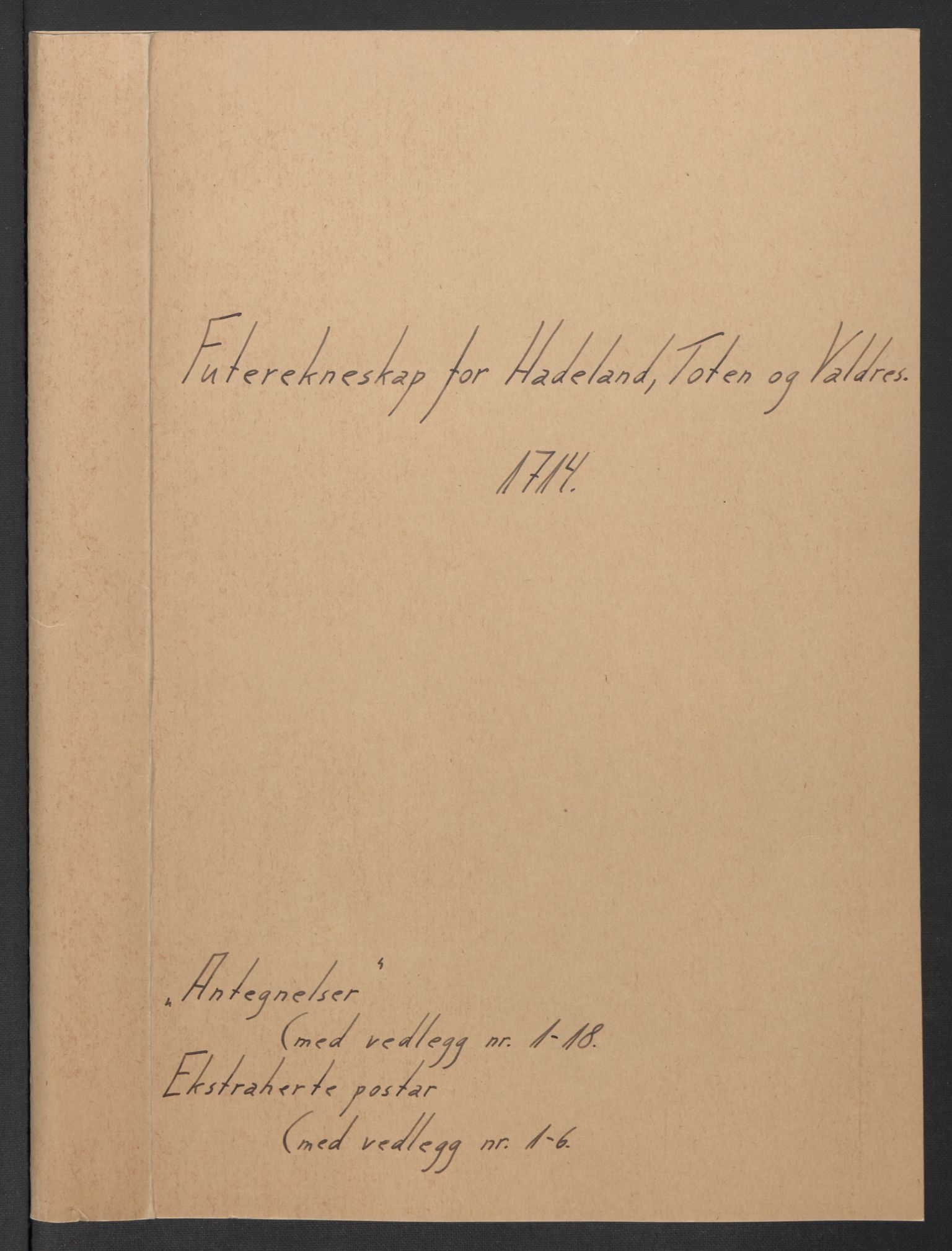 Rentekammeret inntil 1814, Reviderte regnskaper, Fogderegnskap, AV/RA-EA-4092/R18/L1313: Fogderegnskap Hadeland, Toten og Valdres, 1714, p. 225