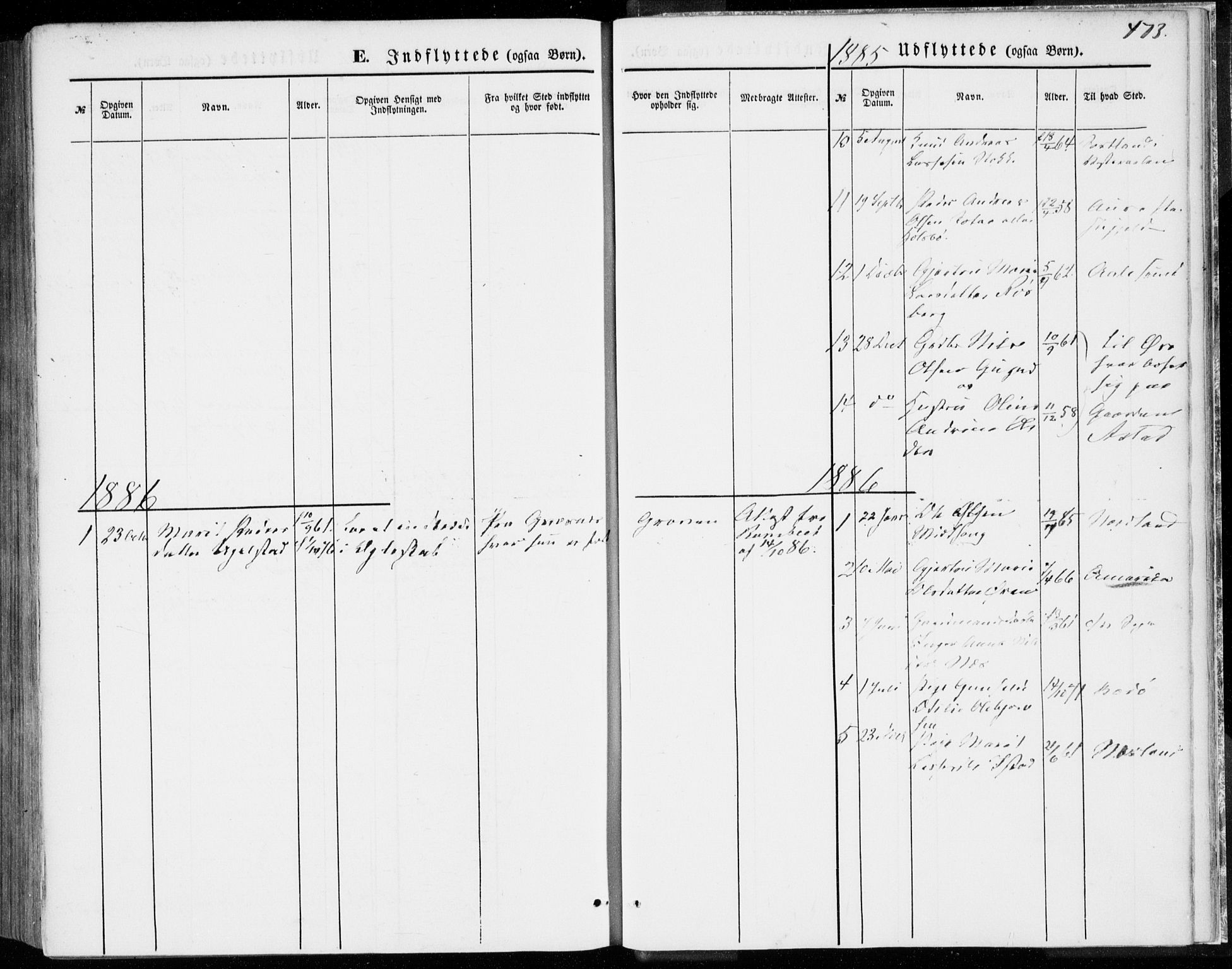 Ministerialprotokoller, klokkerbøker og fødselsregistre - Møre og Romsdal, AV/SAT-A-1454/557/L0681: Parish register (official) no. 557A03, 1869-1886, p. 473