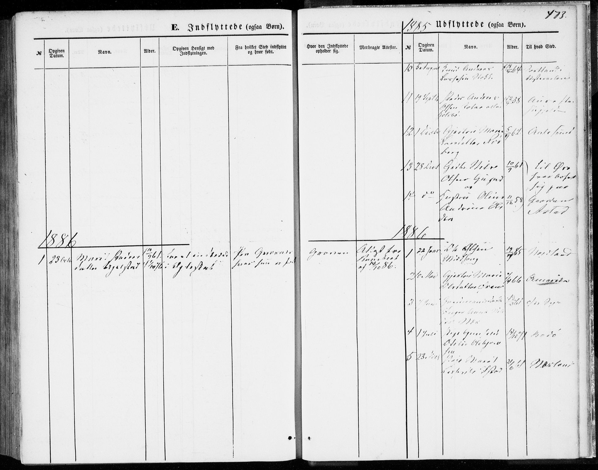 Ministerialprotokoller, klokkerbøker og fødselsregistre - Møre og Romsdal, SAT/A-1454/557/L0681: Parish register (official) no. 557A03, 1869-1886, p. 473