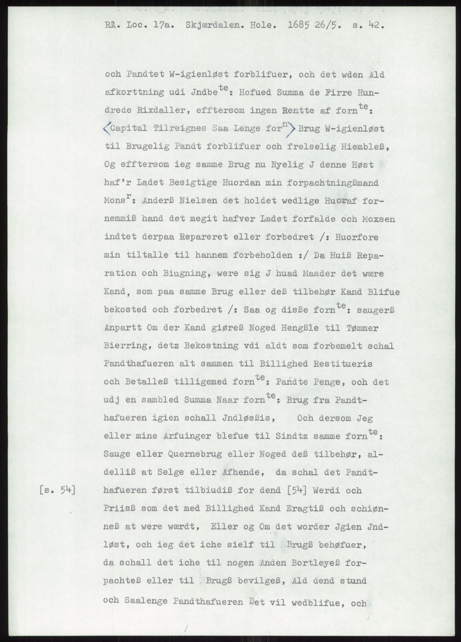 Samlinger til kildeutgivelse, Diplomavskriftsamlingen, AV/RA-EA-4053/H/Ha, p. 812