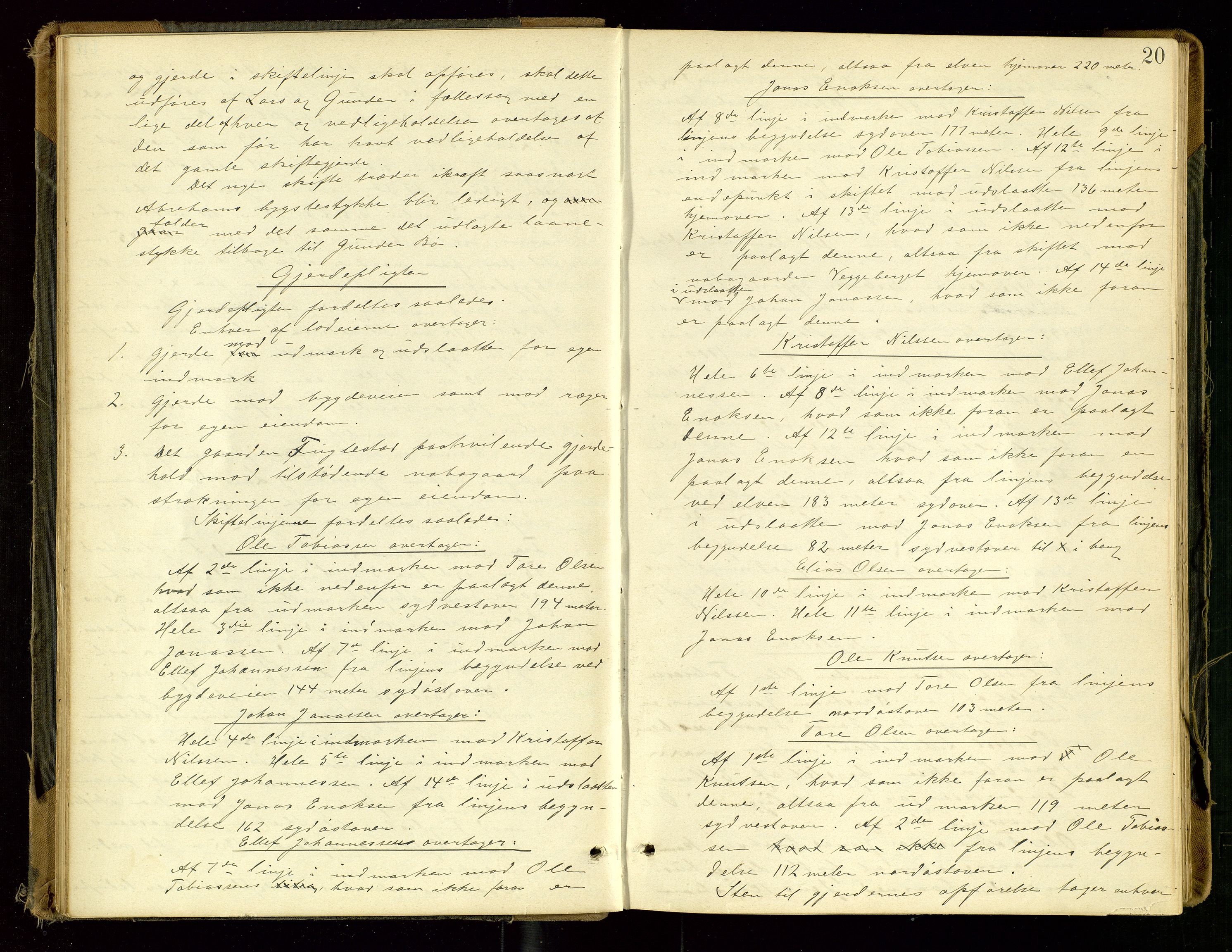 Rogaland jordskifterett, AV/SAST-A-102426/Oa/L0053: Forhandlingsprotokoll, 1897-1904, p. 20