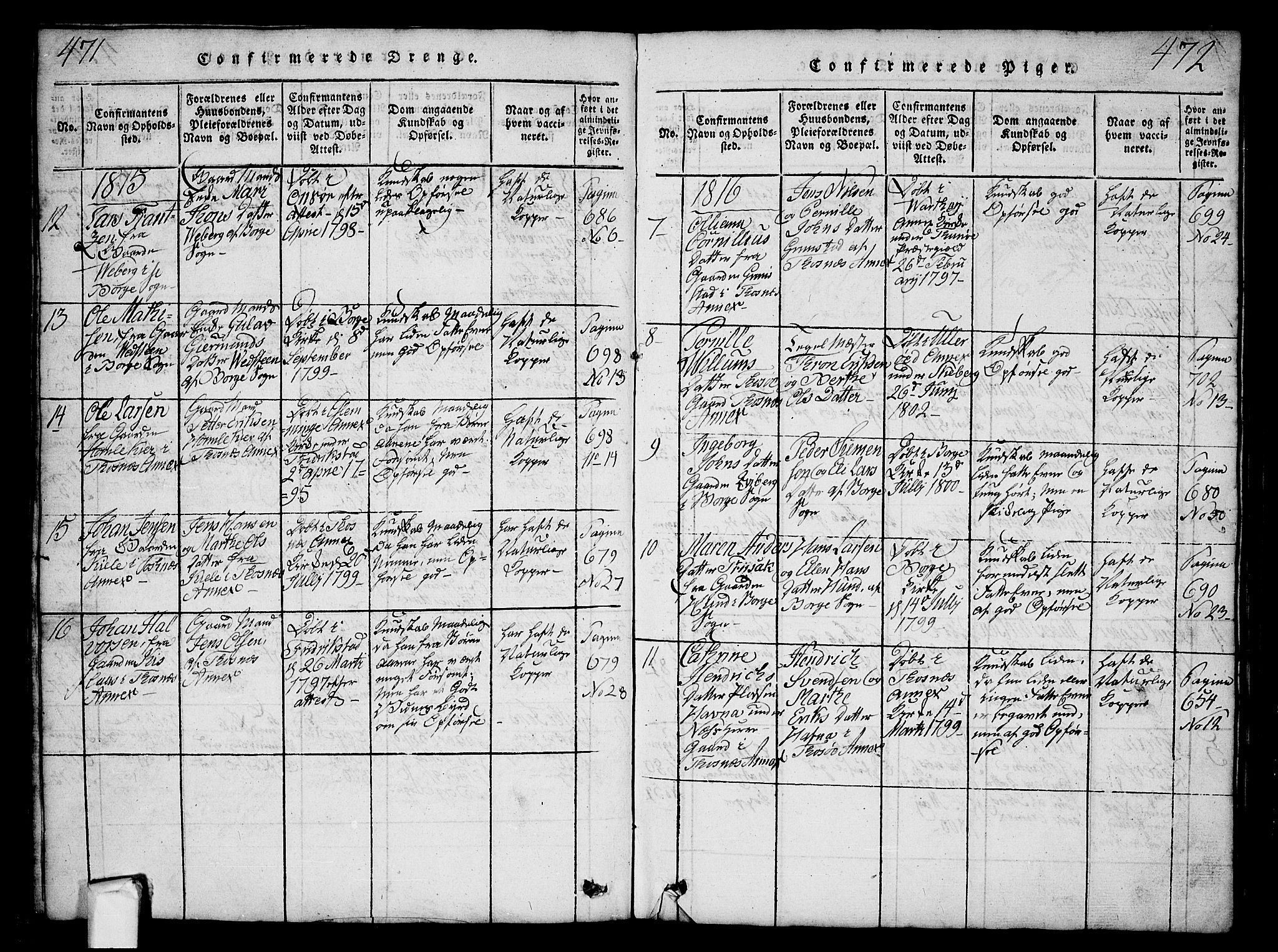 Borge prestekontor Kirkebøker, AV/SAO-A-10903/G/Ga/L0001: Parish register (copy) no.  I 1, 1815-1835, p. 471-472