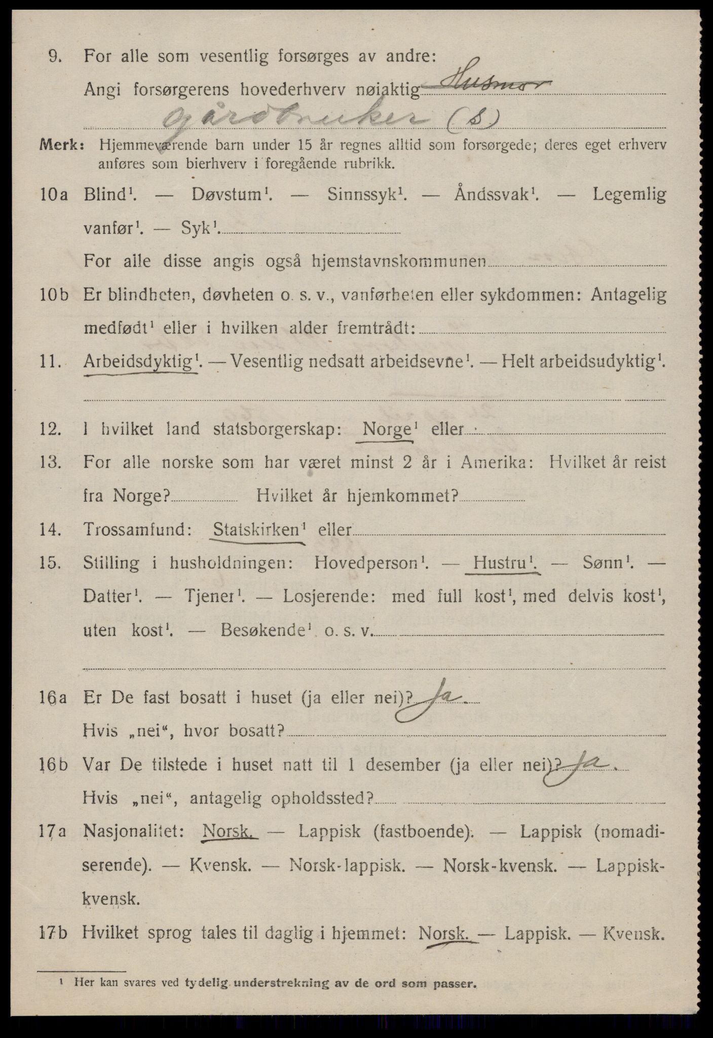 SAT, 1920 census for Osen, 1920, p. 634