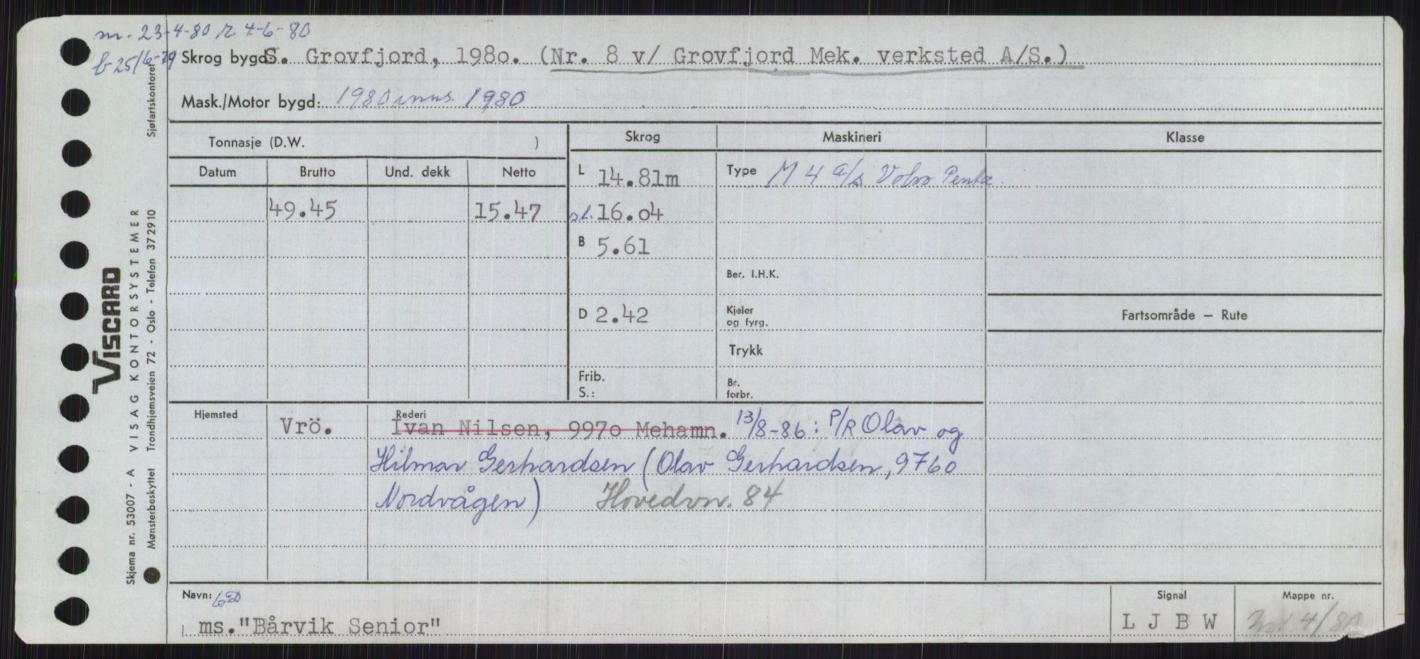 Sjøfartsdirektoratet med forløpere, Skipsmålingen, AV/RA-S-1627/H/Ha/L0001/0002: Fartøy, A-Eig / Fartøy Bjør-Eig, p. 517