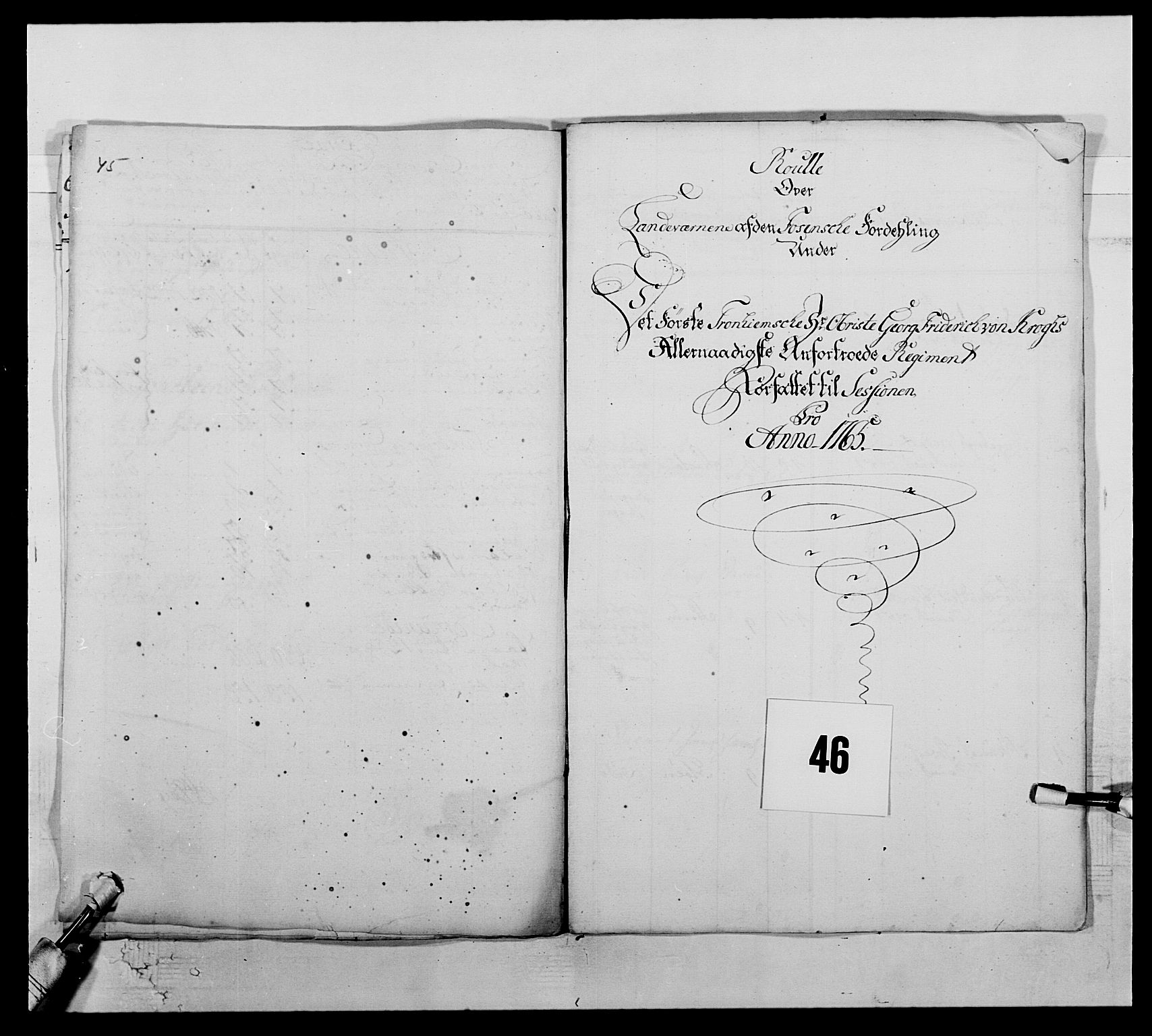 Kommanderende general (KG I) med Det norske krigsdirektorium, AV/RA-EA-5419/E/Ea/L0510: 1. Trondheimske regiment, 1756-1765, p. 565