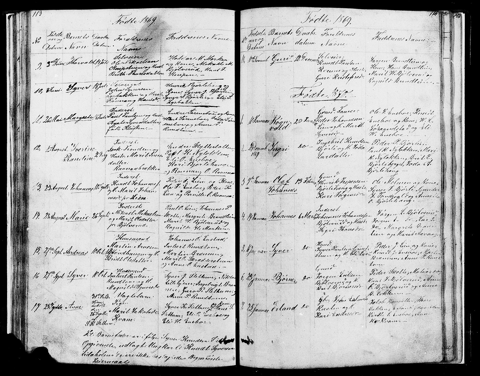 Lesja prestekontor, SAH/PREST-068/H/Ha/Hab/L0004: Parish register (copy) no. 4, 1842-1871, p. 113-114