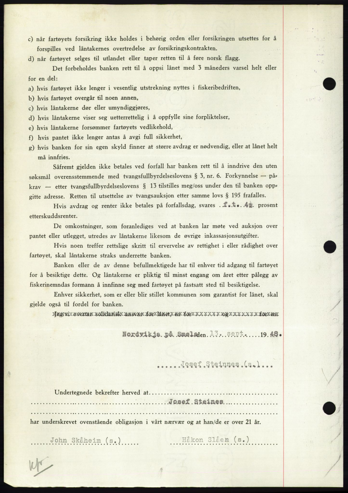 Nordmøre sorenskriveri, AV/SAT-A-4132/1/2/2Ca: Mortgage book no. B99, 1948-1948, Diary no: : 2638/1948