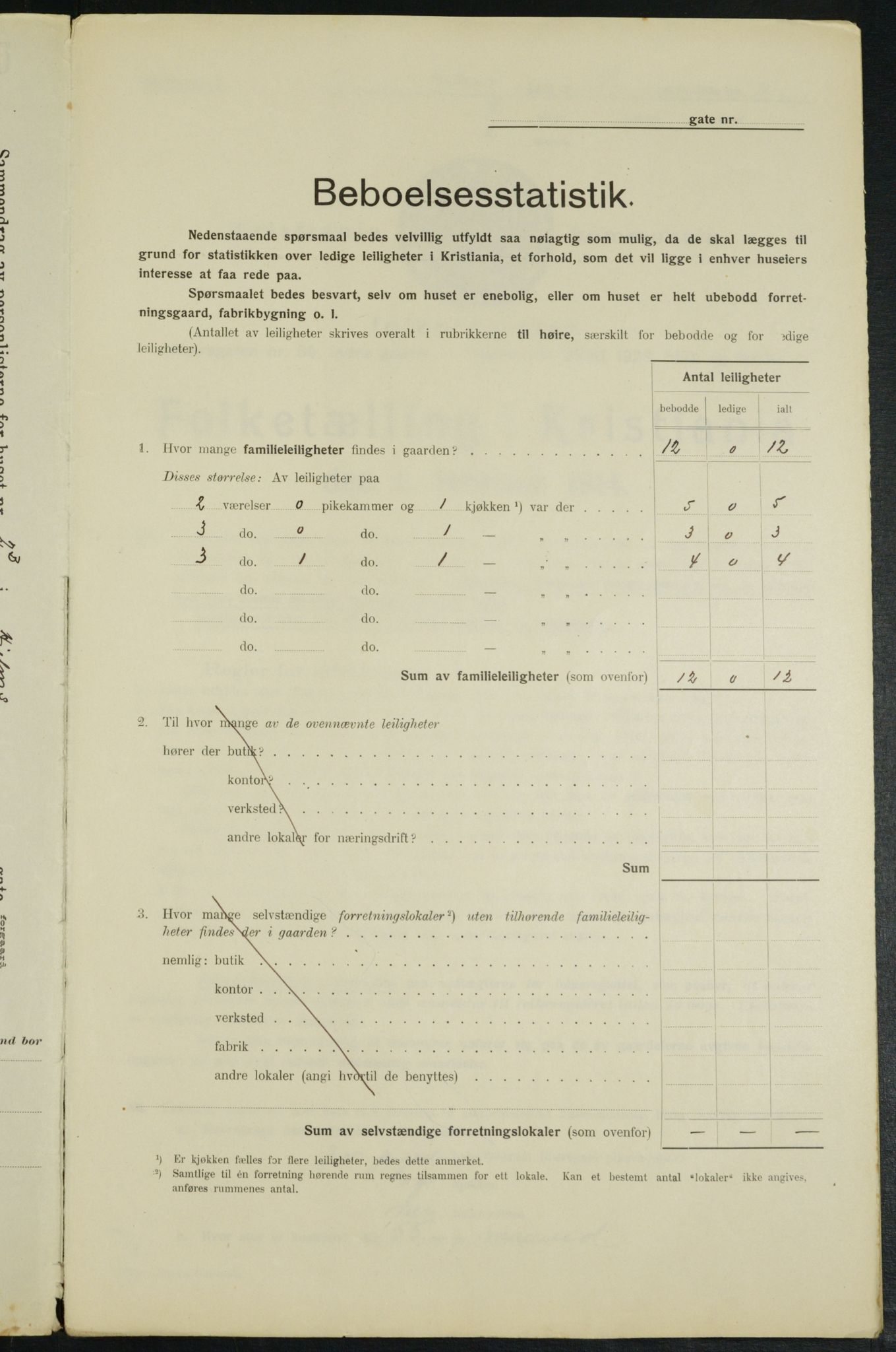 OBA, Municipal Census 1914 for Kristiania, 1914, p. 40196