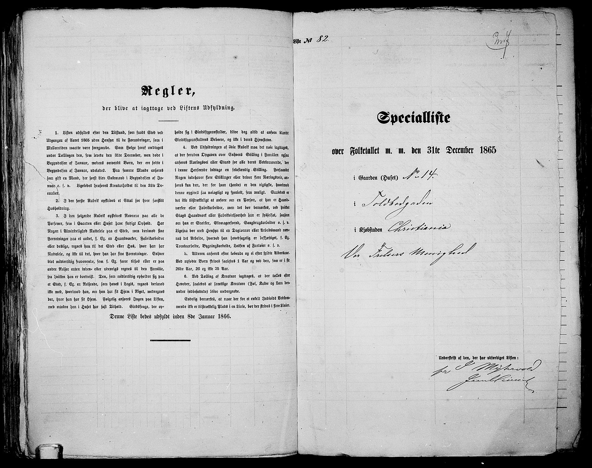 RA, 1865 census for Kristiania, 1865, p. 311