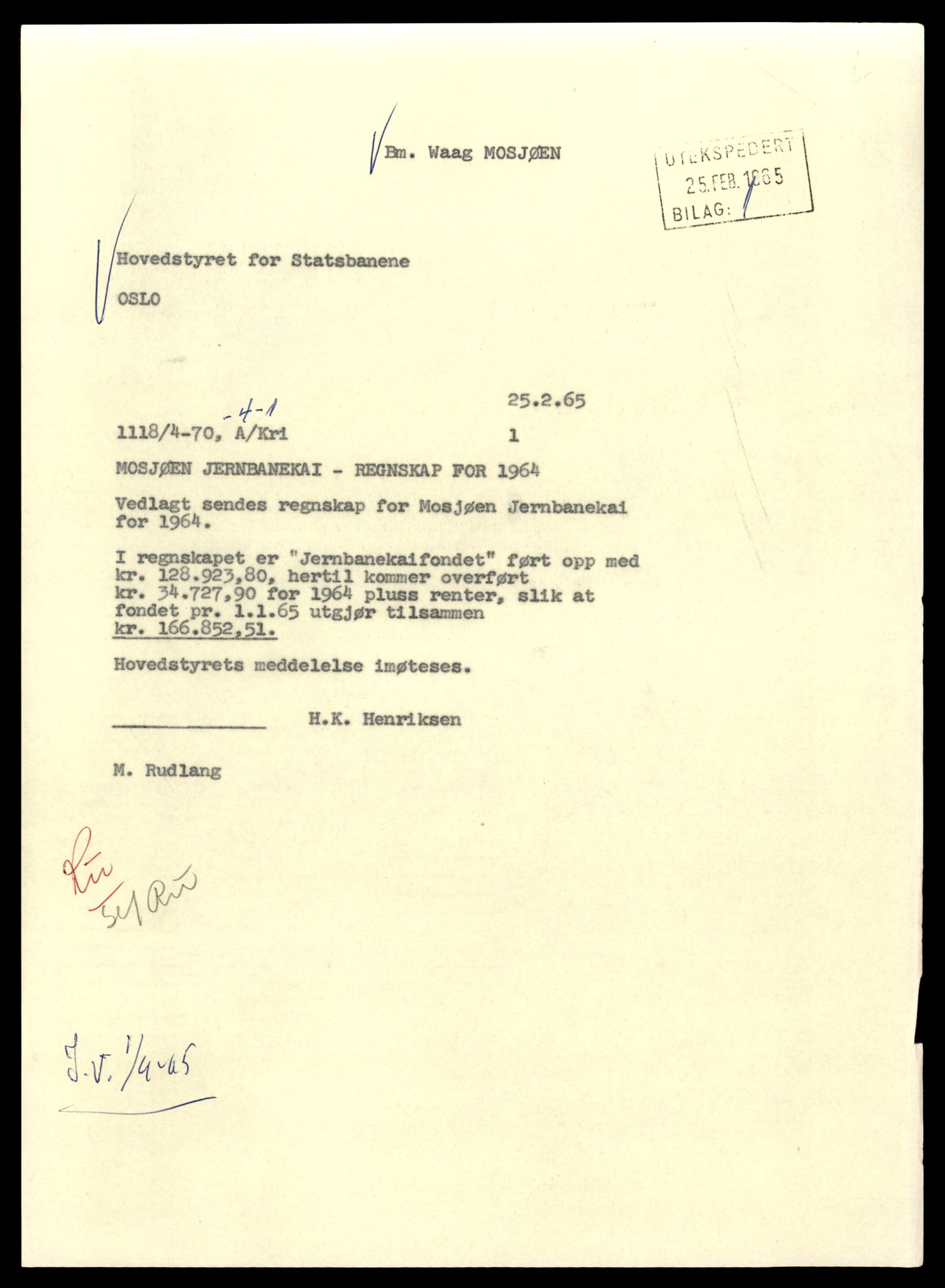 Norges statsbaner (NSB) - Trondheim distrikt, AV/SAT-A-6436/0002/Dd/L0817: --, 1953-1980, p. 421