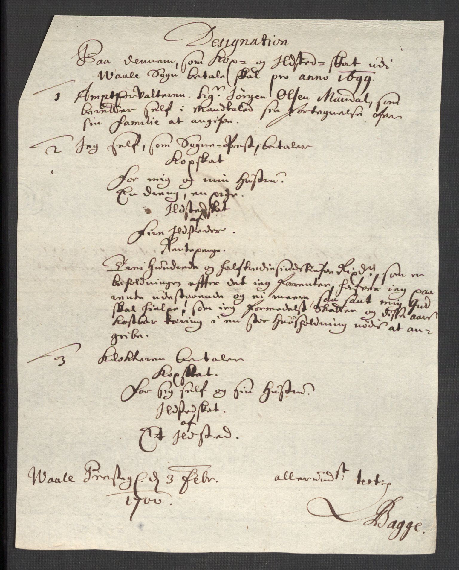 Rentekammeret inntil 1814, Reviderte regnskaper, Fogderegnskap, AV/RA-EA-4092/R32/L1869: Fogderegnskap Jarlsberg grevskap, 1700-1701, p. 141