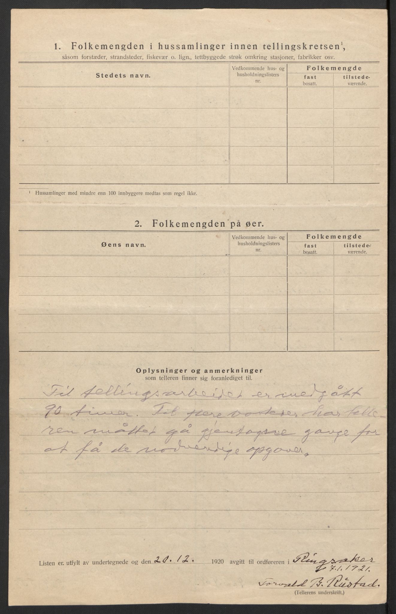 SAH, 1920 census for Ringsaker, 1920, p. 32