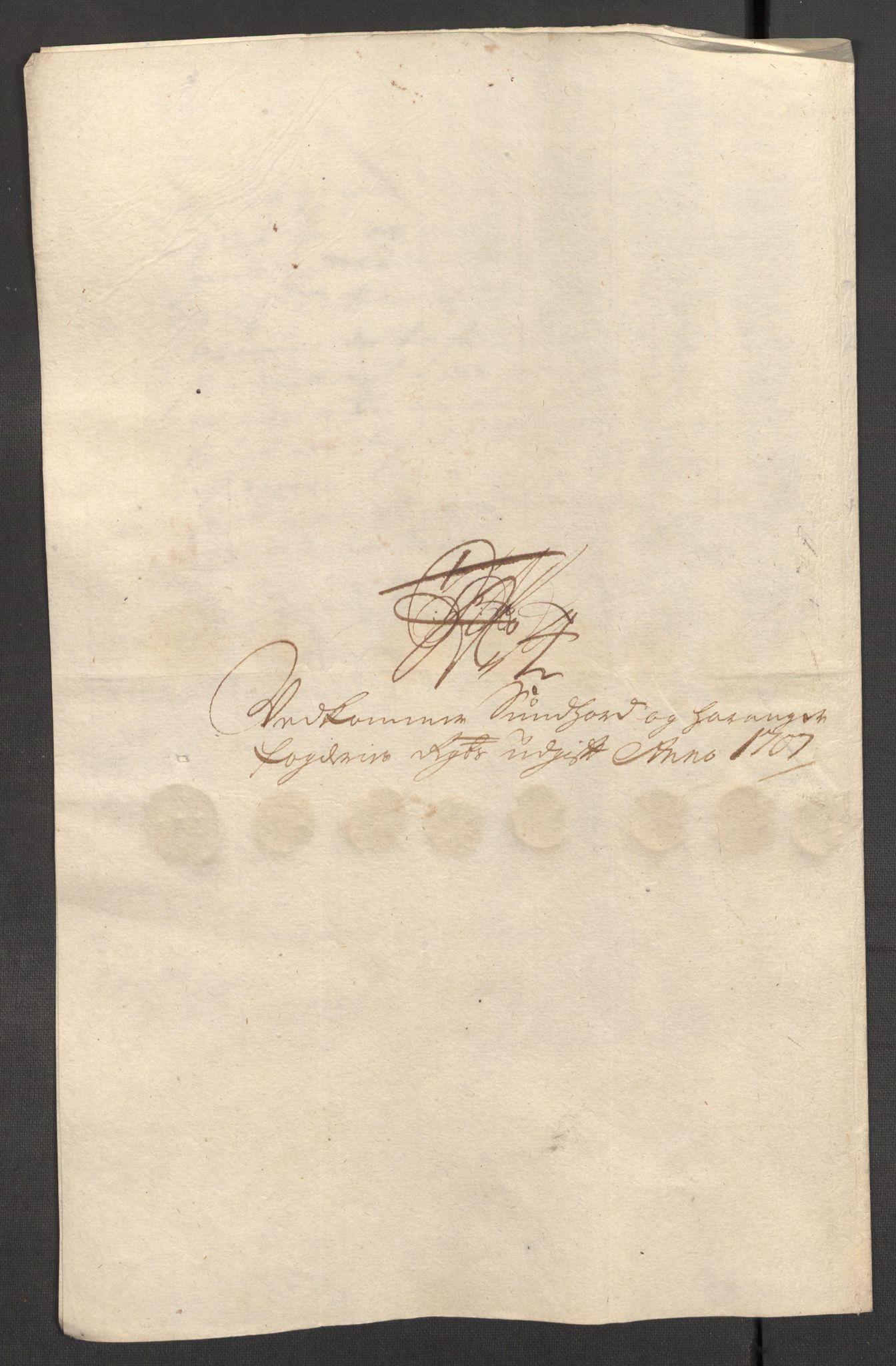 Rentekammeret inntil 1814, Reviderte regnskaper, Fogderegnskap, AV/RA-EA-4092/R48/L2984: Fogderegnskap Sunnhordland og Hardanger, 1706-1707, p. 451