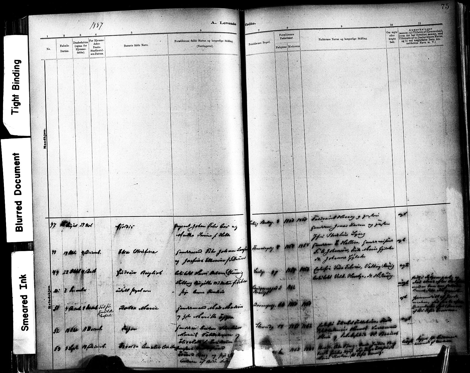 Ministerialprotokoller, klokkerbøker og fødselsregistre - Sør-Trøndelag, SAT/A-1456/602/L0119: Parish register (official) no. 602A17, 1880-1901, p. 75