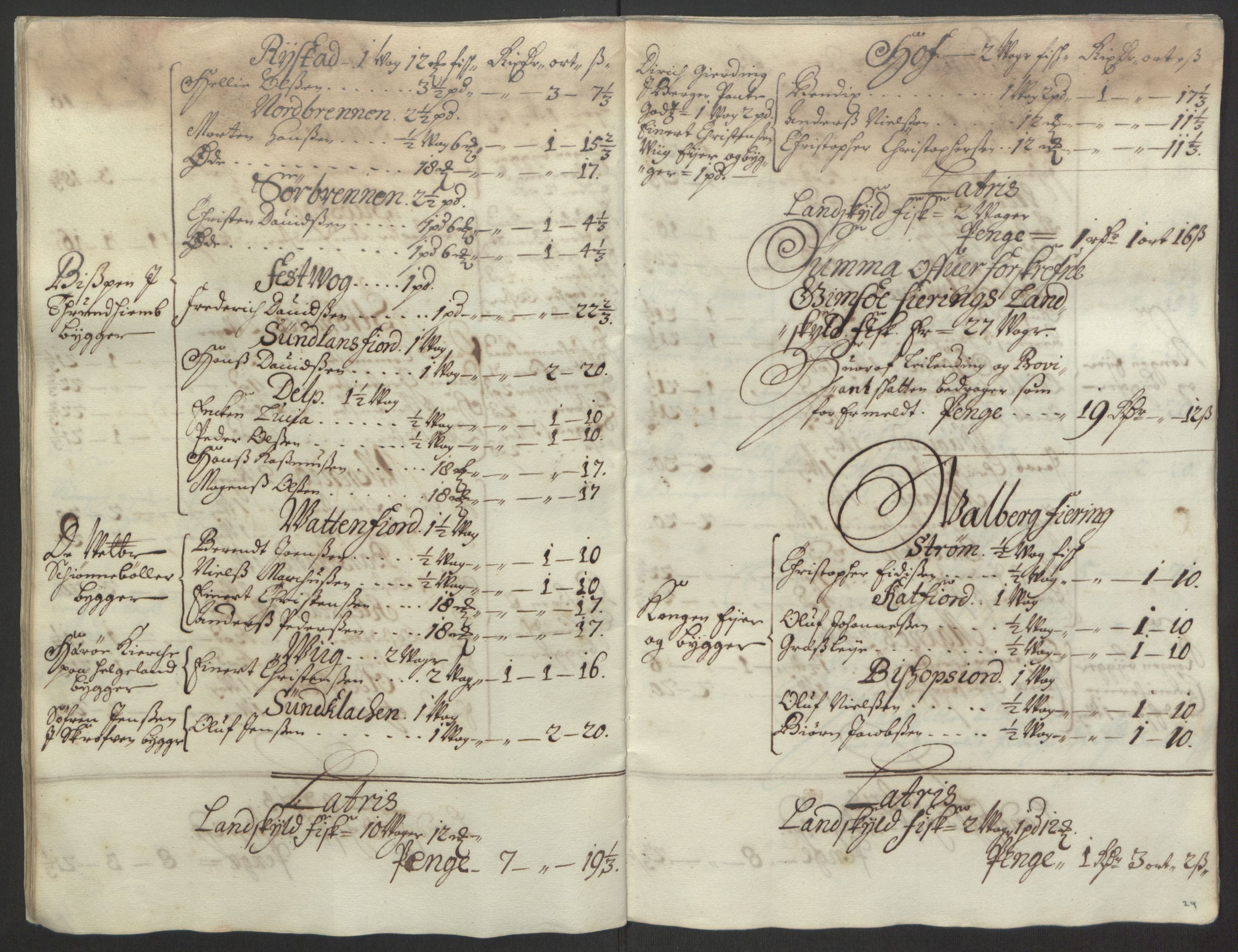 Rentekammeret inntil 1814, Reviderte regnskaper, Fogderegnskap, RA/EA-4092/R67/L4677: Fogderegnskap Vesterålen, Andenes og Lofoten, 1694-1695, p. 38