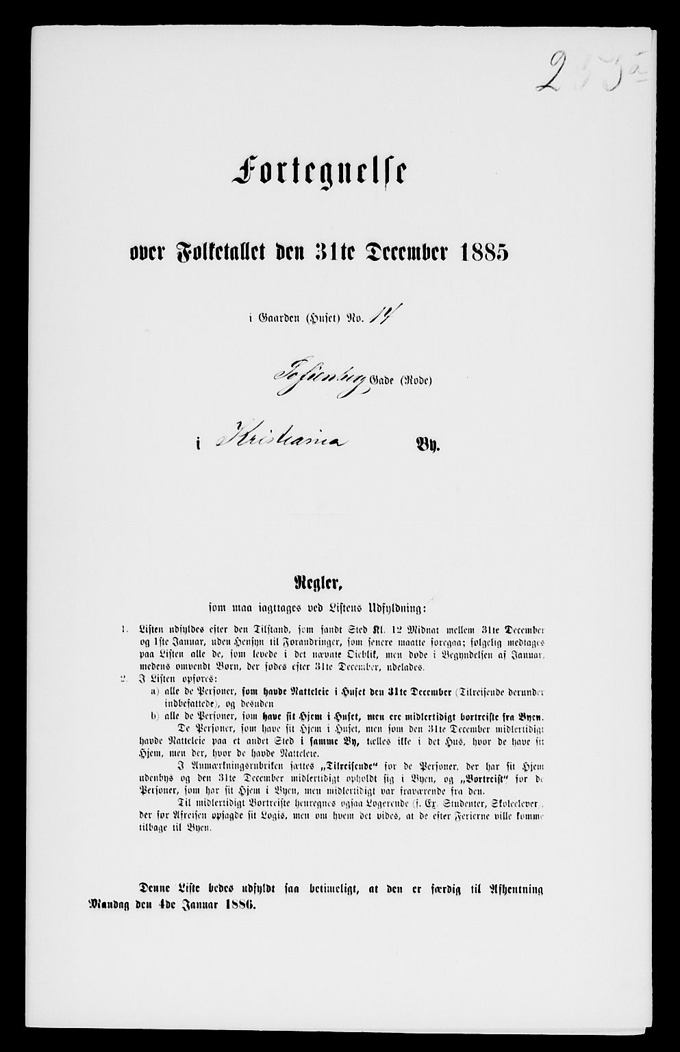 RA, 1885 census for 0301 Kristiania, 1885, p. 12039