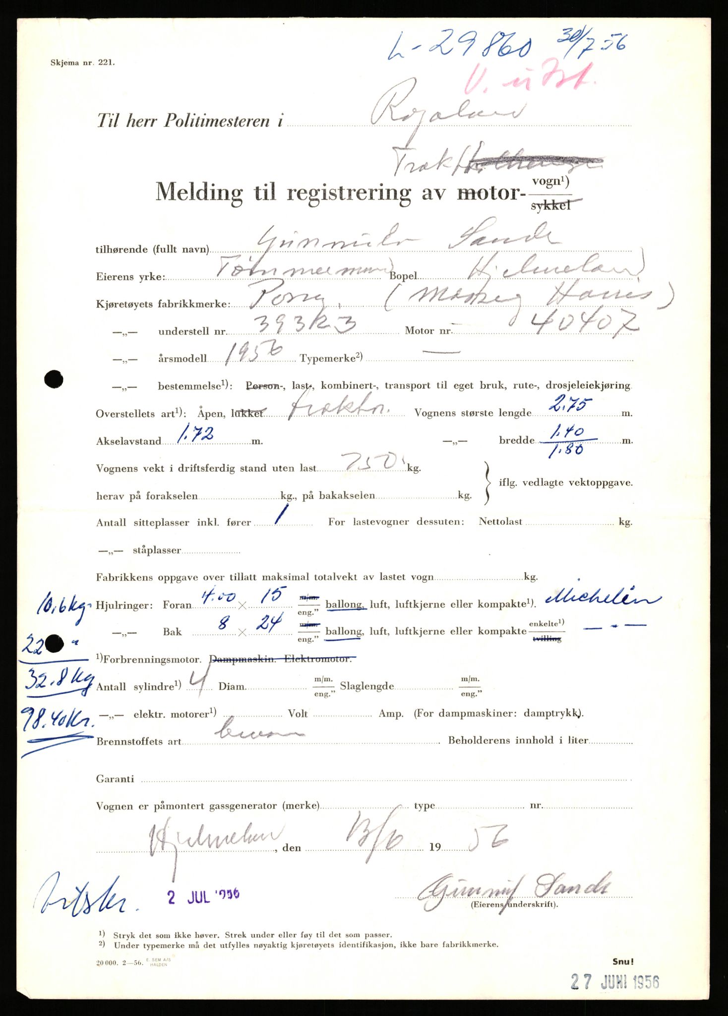 Stavanger trafikkstasjon, AV/SAST-A-101942/0/F/L0048: L-29100 - L-29899, 1930-1971, p. 2043