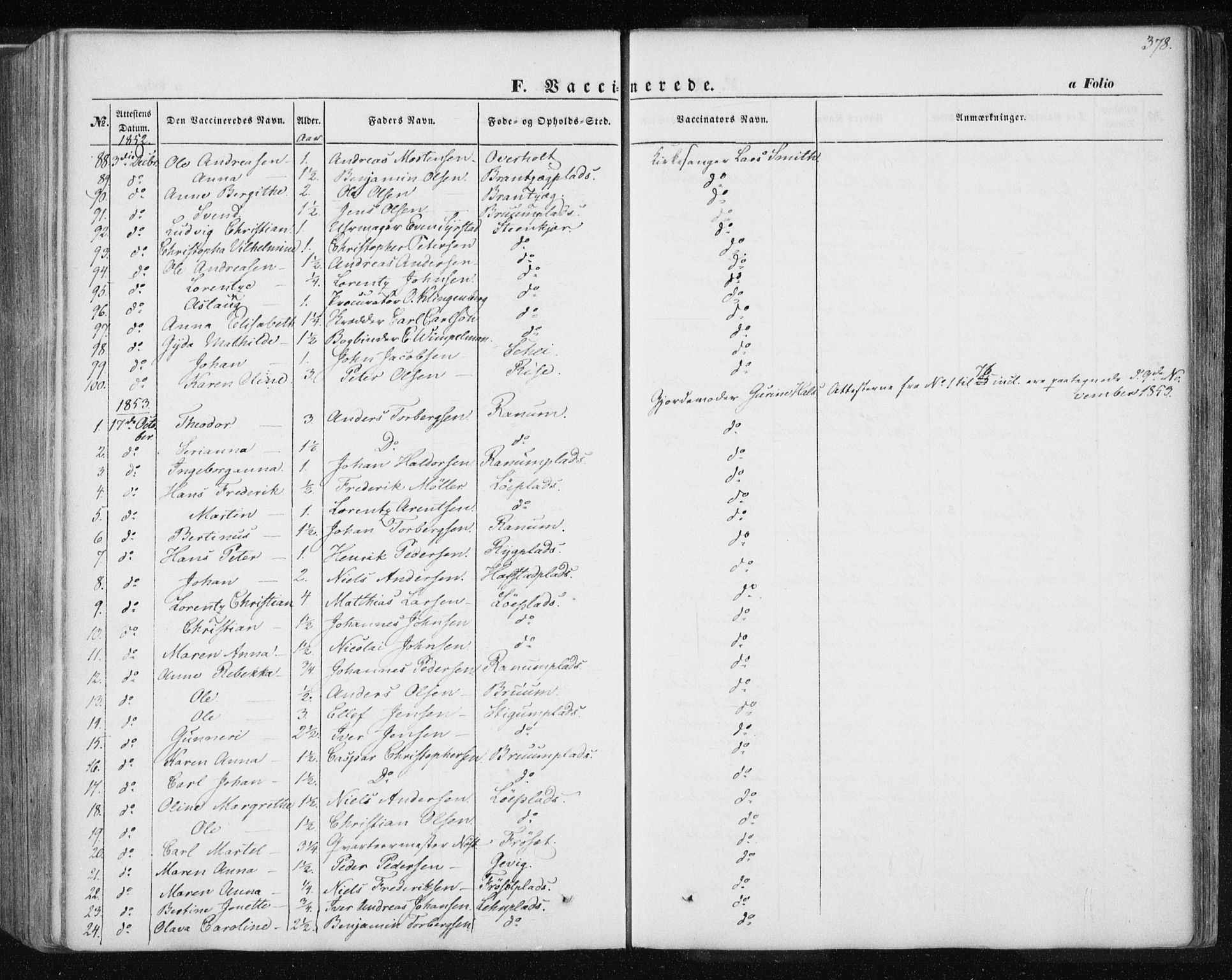 Ministerialprotokoller, klokkerbøker og fødselsregistre - Nord-Trøndelag, SAT/A-1458/735/L0342: Parish register (official) no. 735A07 /1, 1849-1862, p. 378
