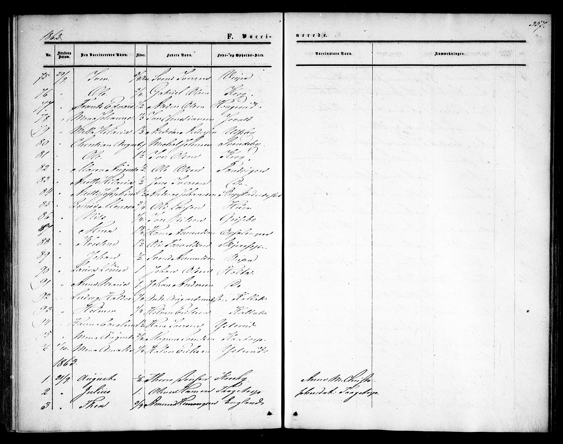 Rødenes prestekontor Kirkebøker, AV/SAO-A-2005/F/Fa/L0007: Parish register (official) no. I 7, 1860-1869, p. 357